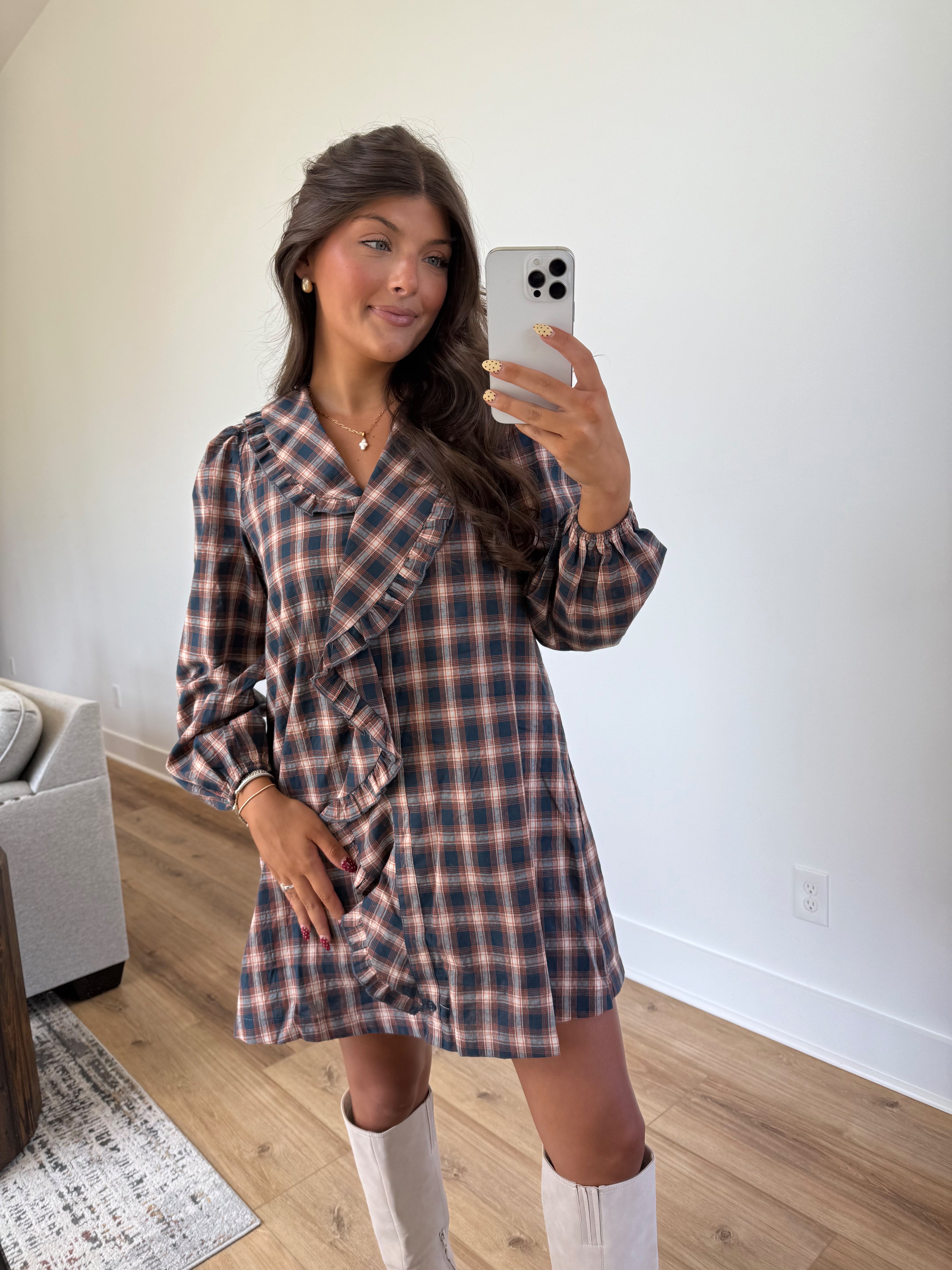 Auburn Gingham Mini