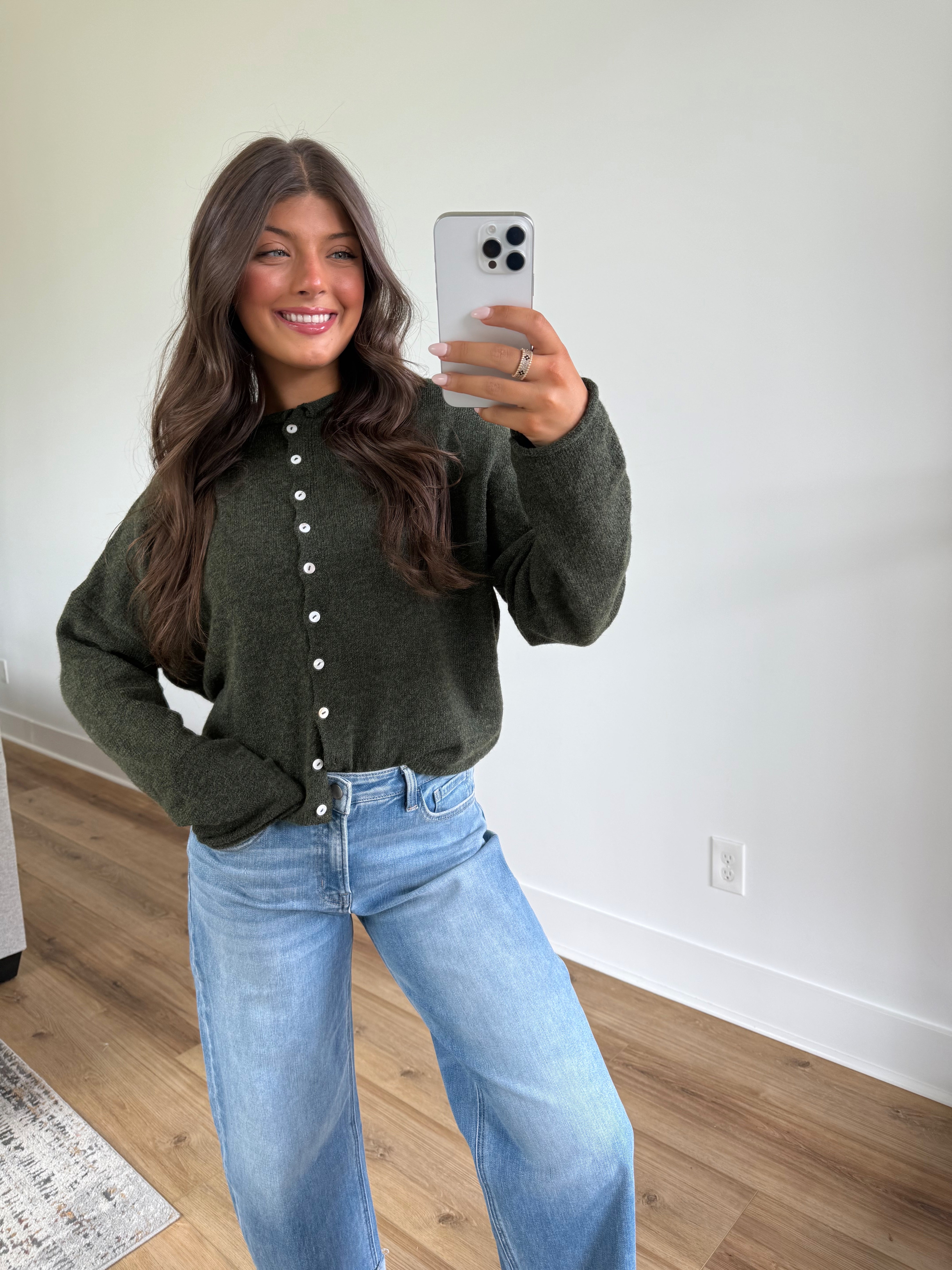 Best Dress Cardigan (Hunter Green)