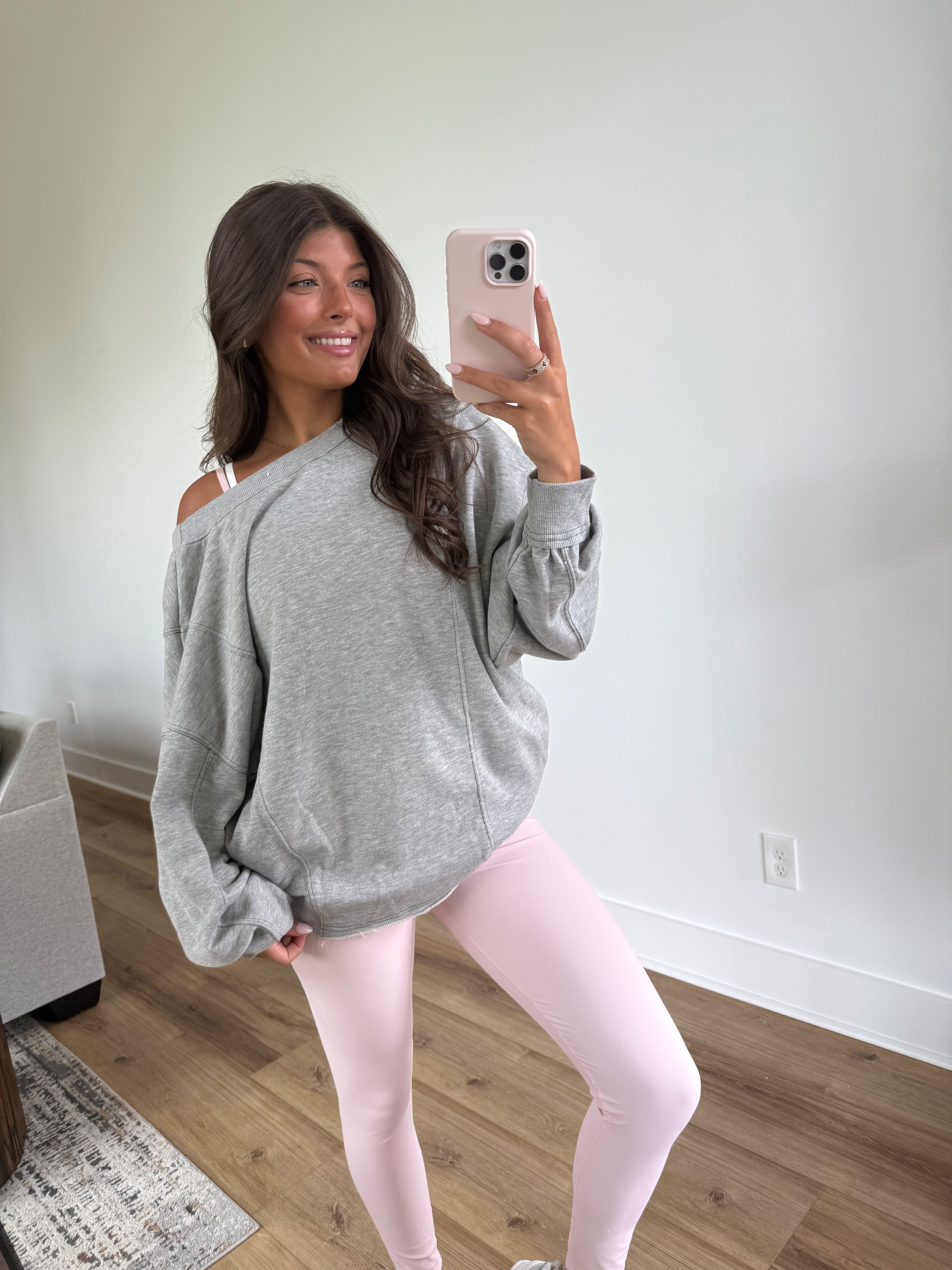 Reversible Twist Sweater (Grey)