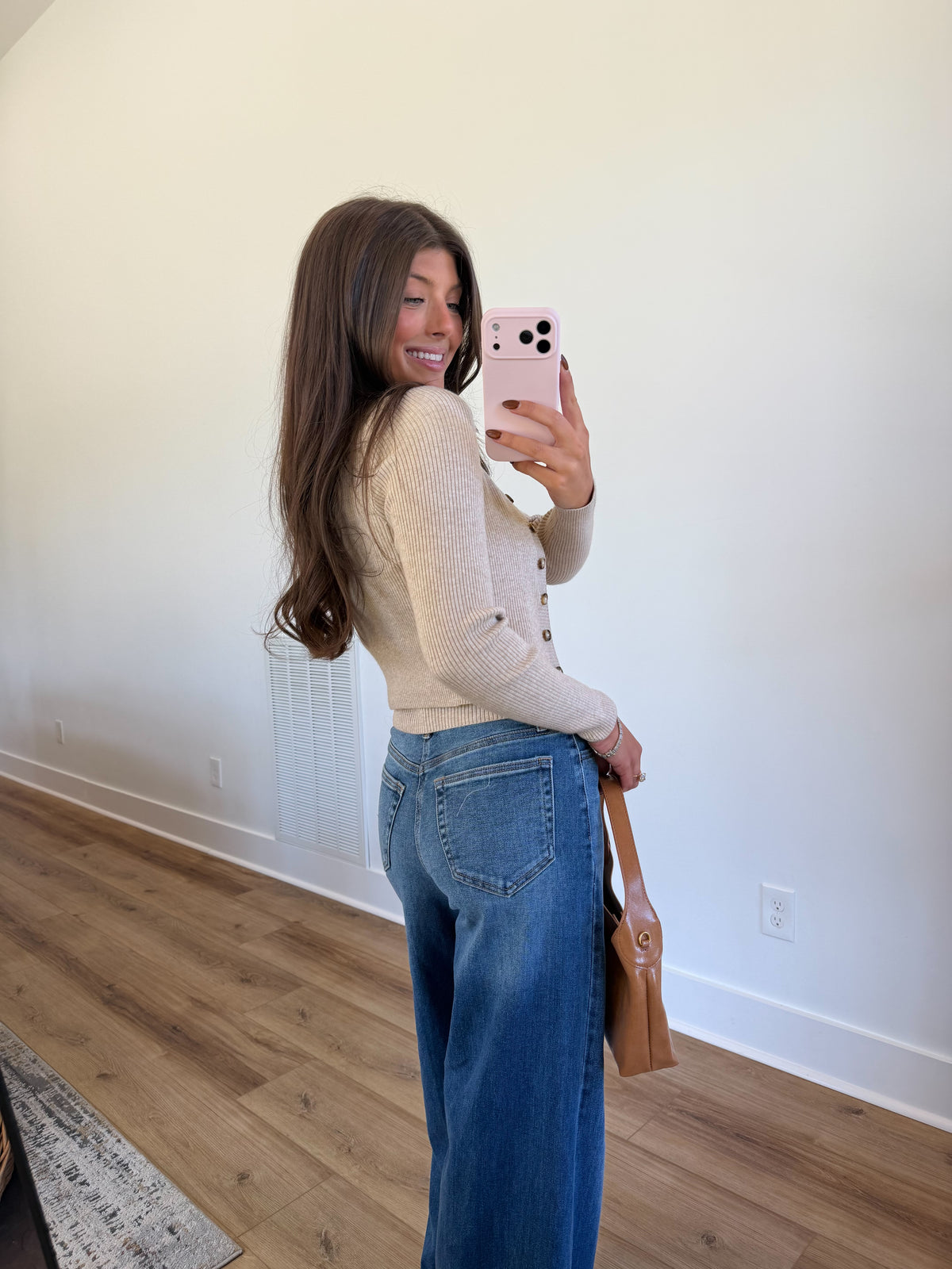 Classic Muse Cardigan & Tank (Tan)
