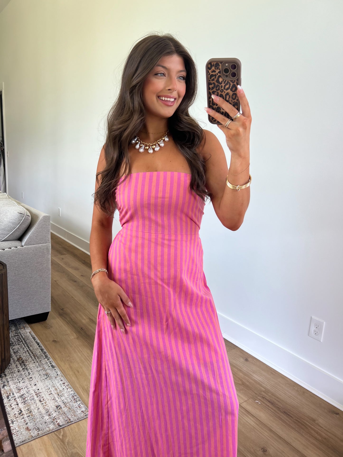 Sunrise Strip Maxi Dress