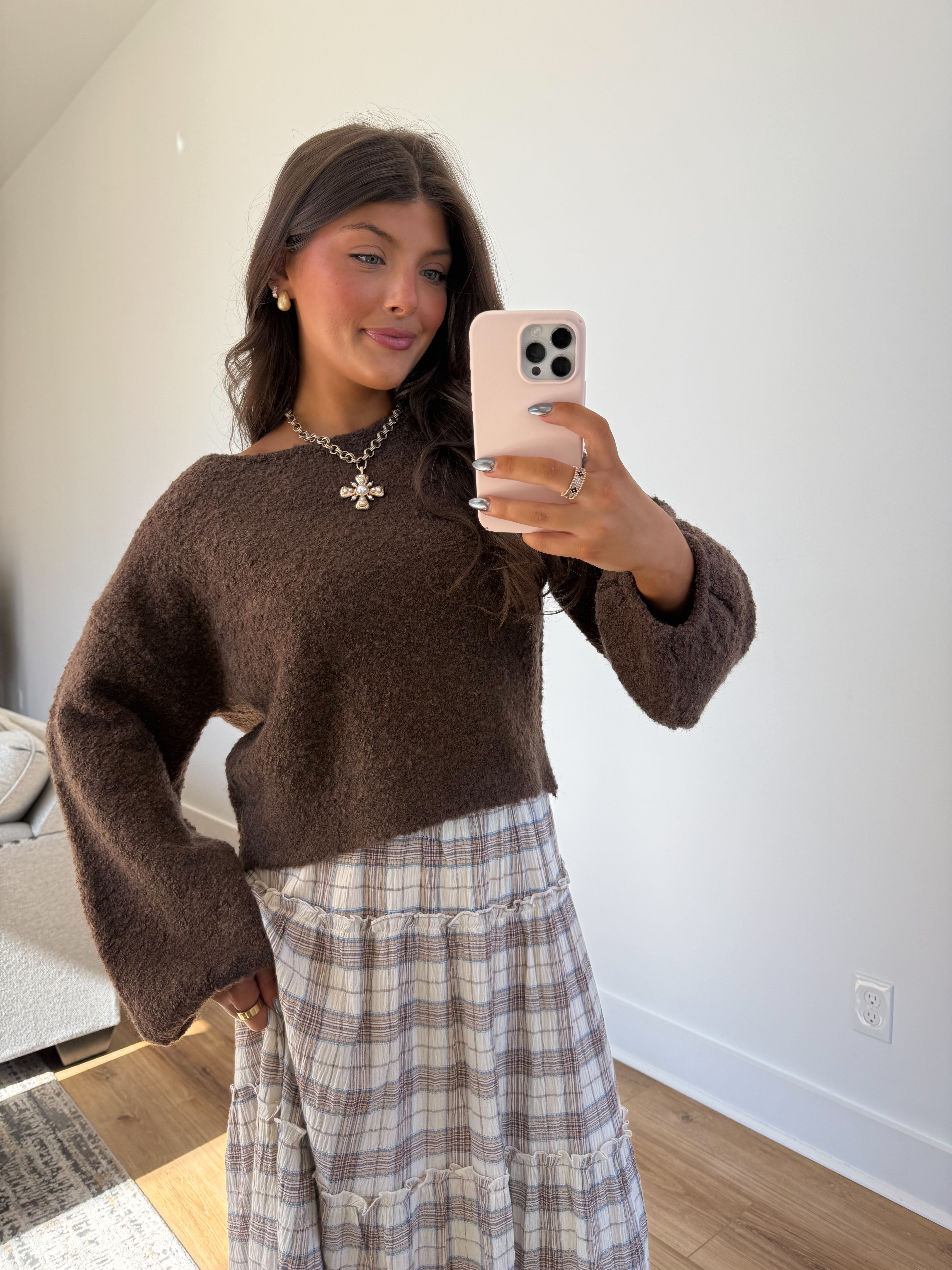 The Chocolate Textured Sweater