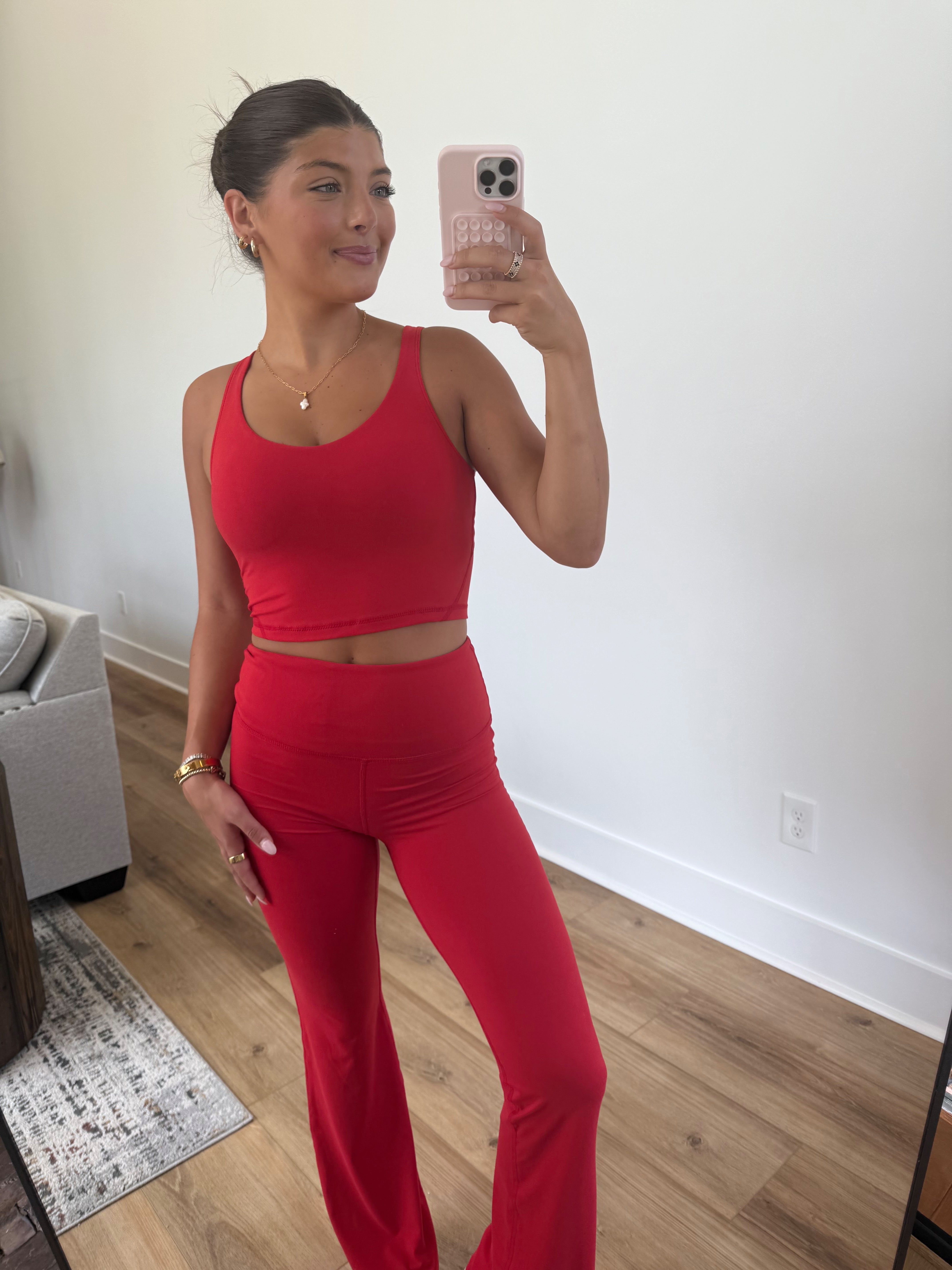 GA Red Yoga Pants