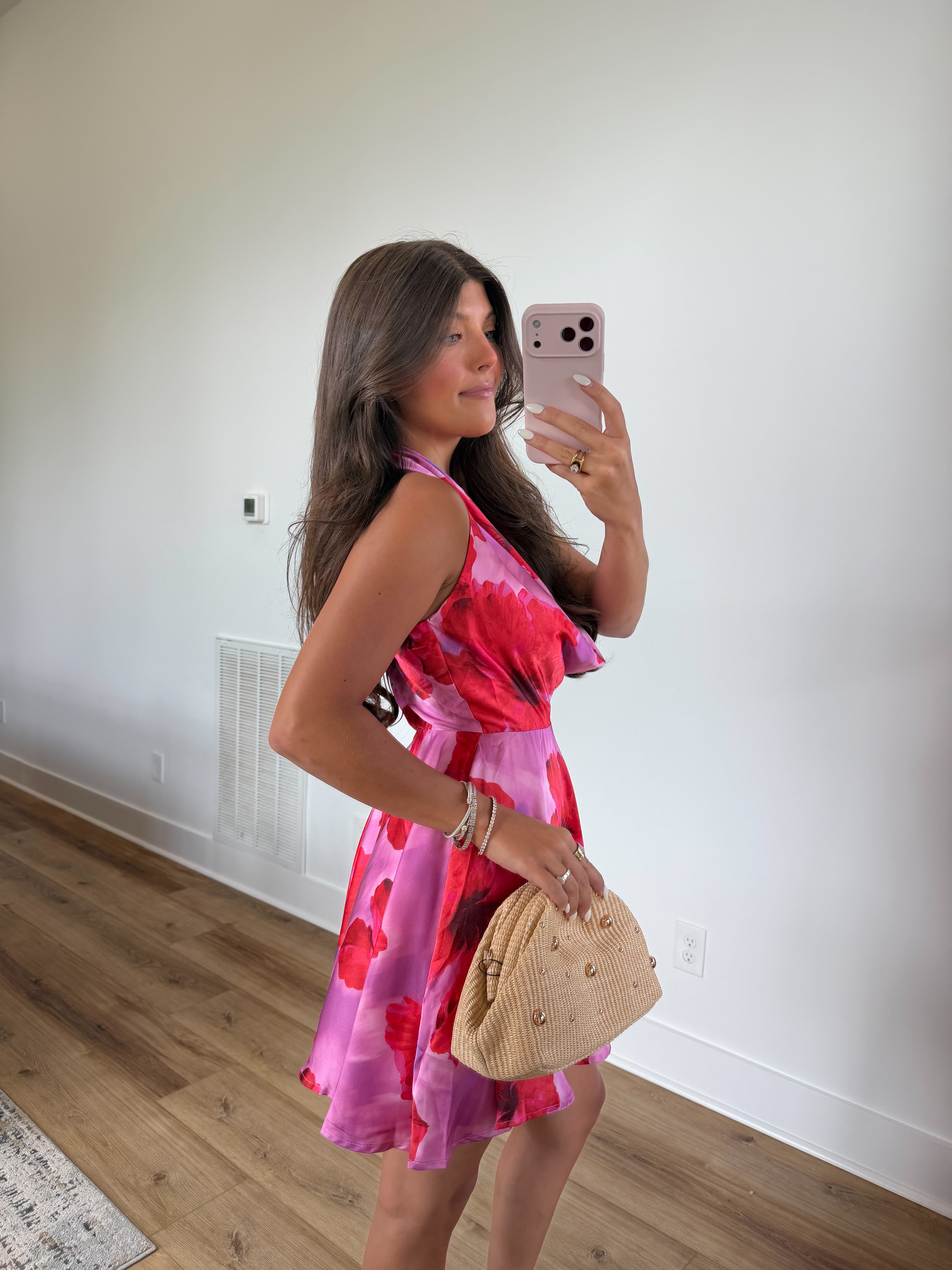 Hibiscus Bloom Mini Dress