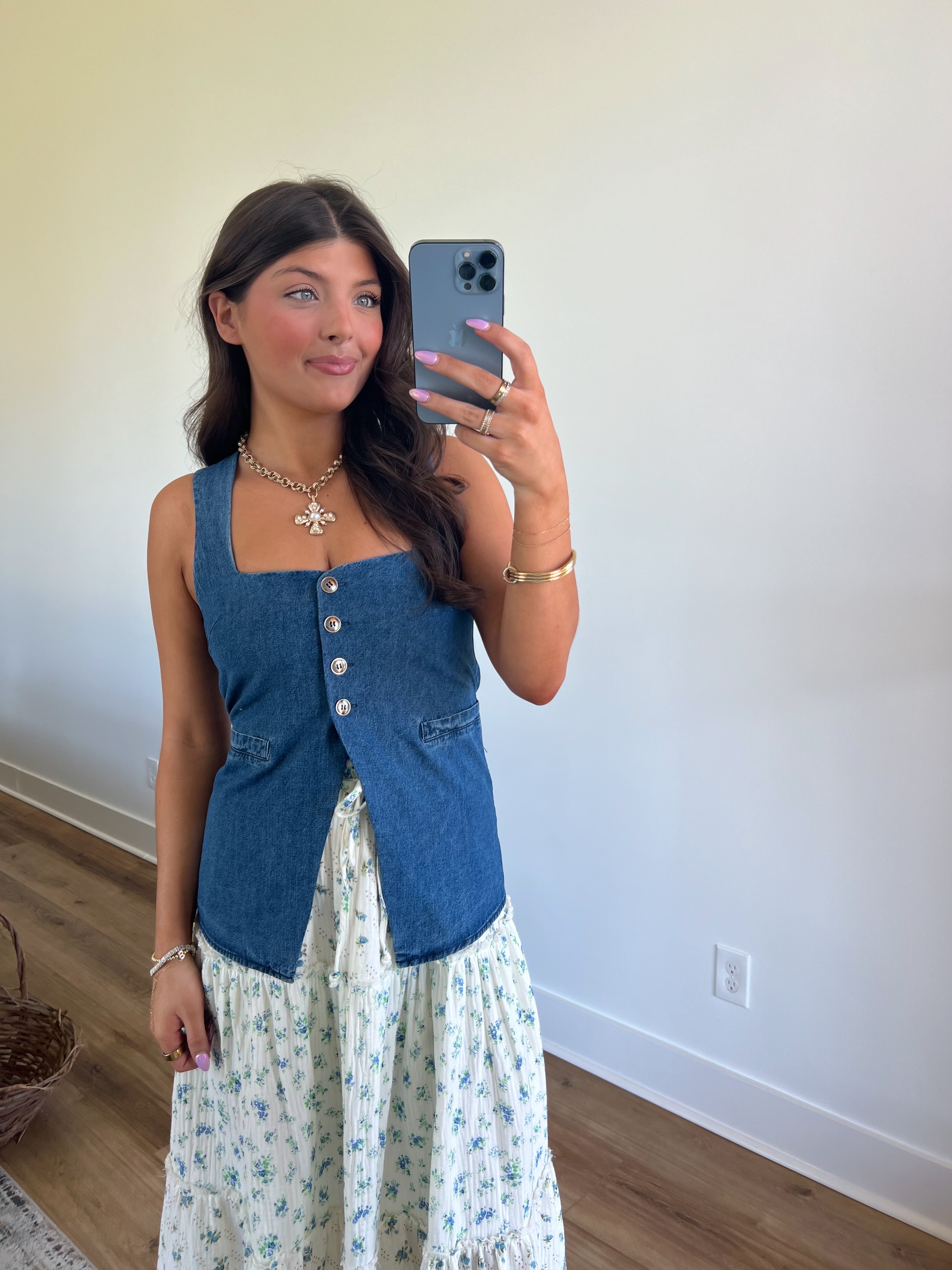 Kilee Denim Vest (Restock)