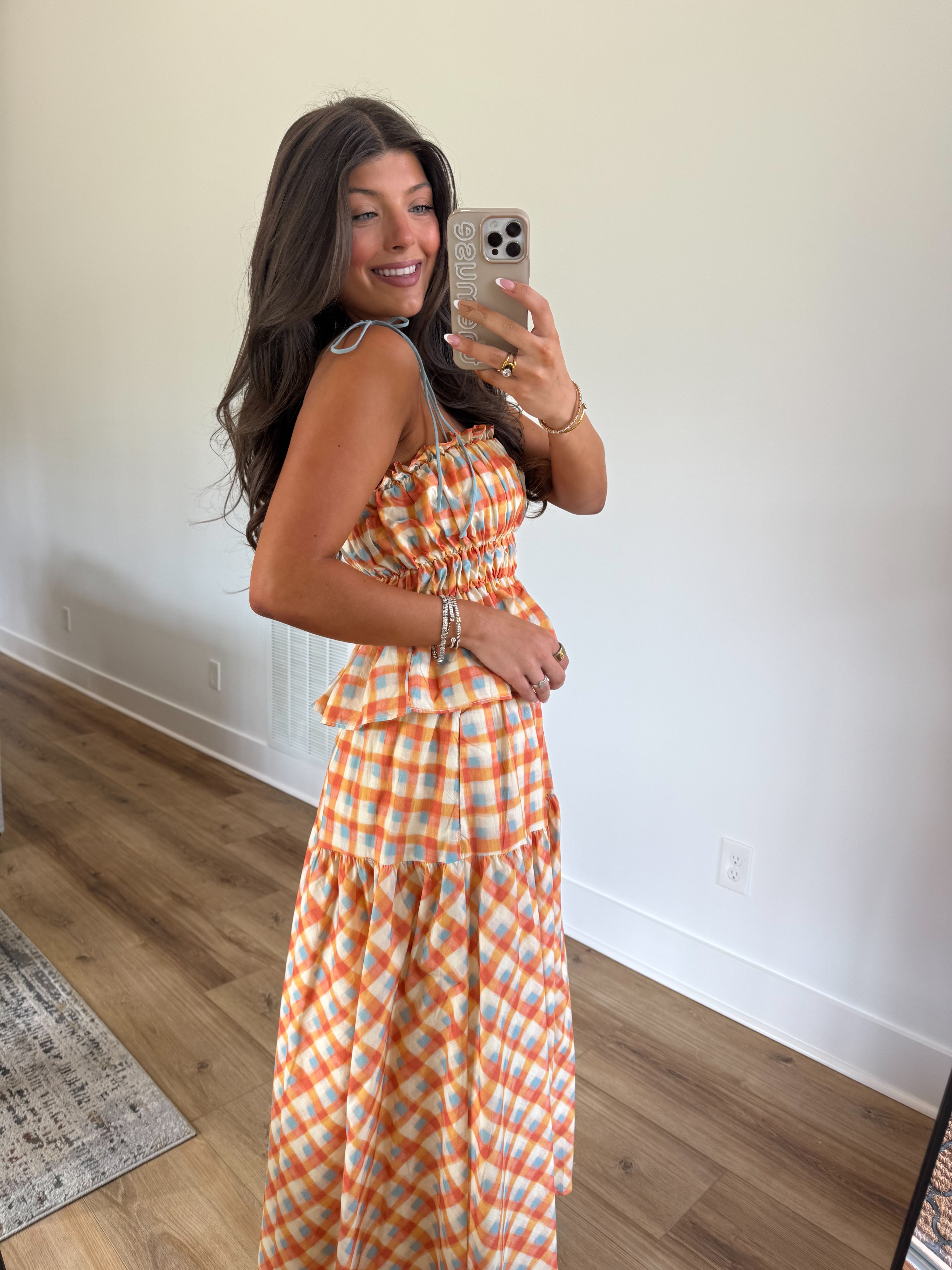 Apricot Picnic Maxi Set