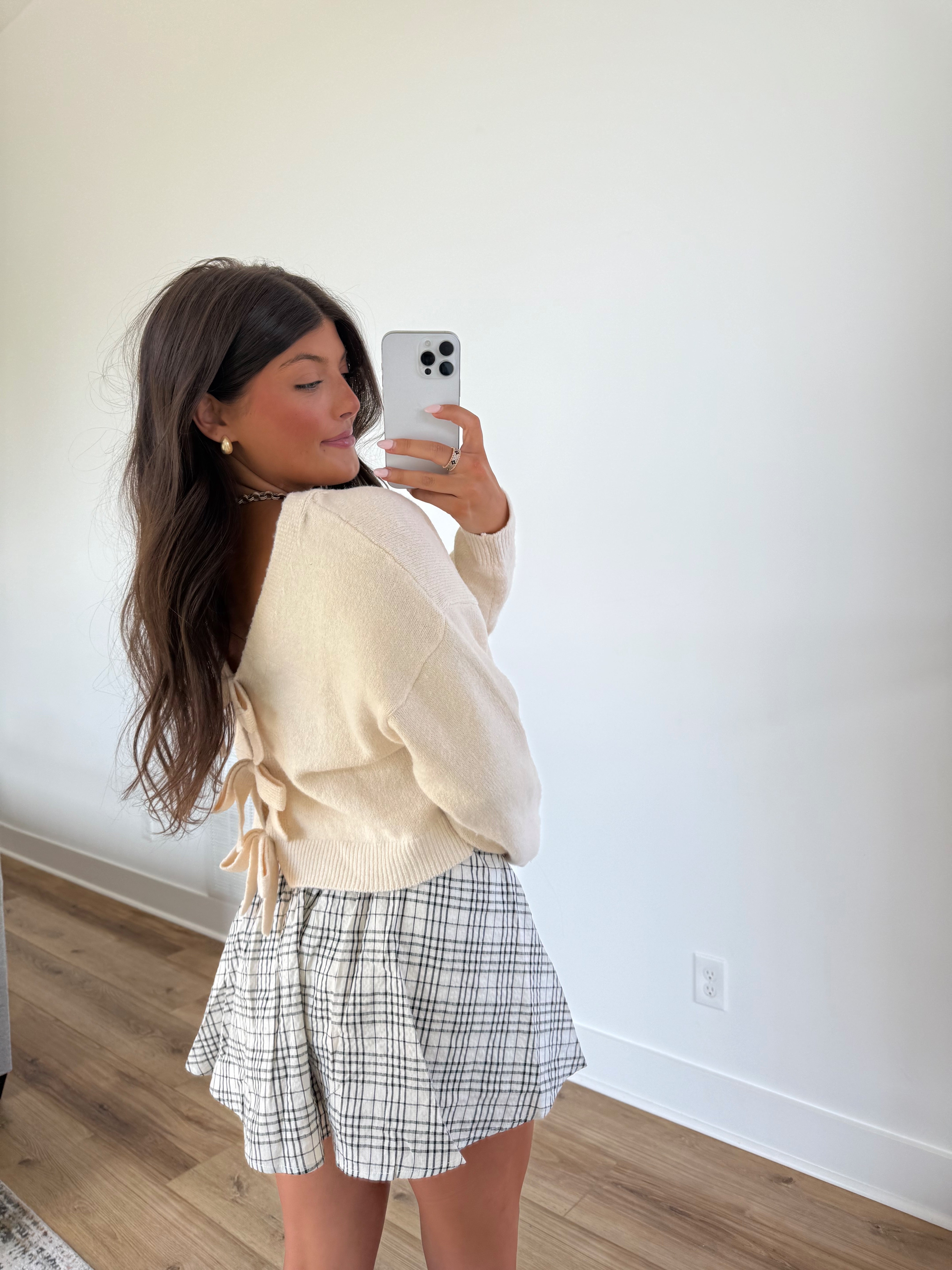Lillian Bow Sweater (Cream)