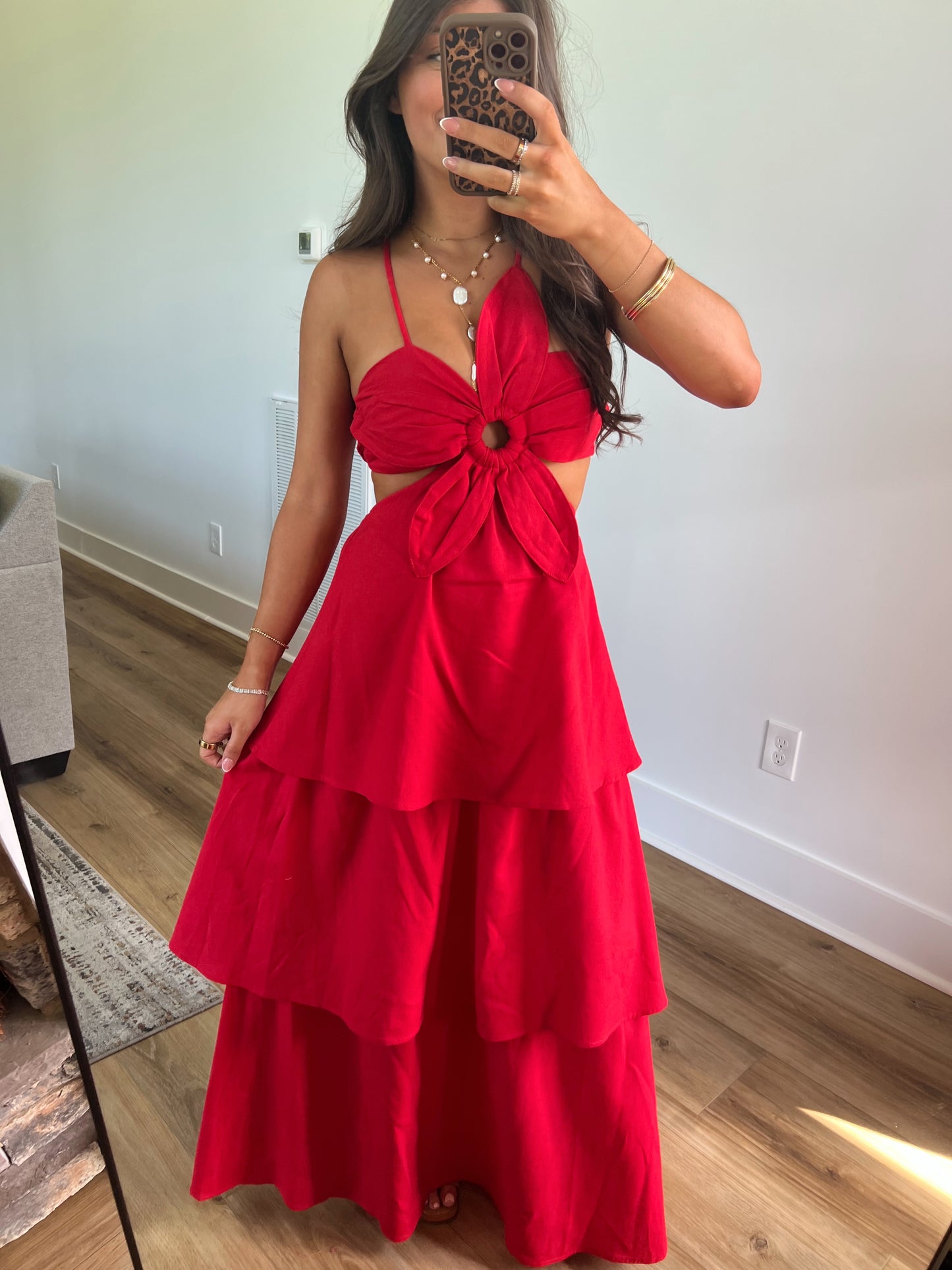 Red Maui Maxi Dress
