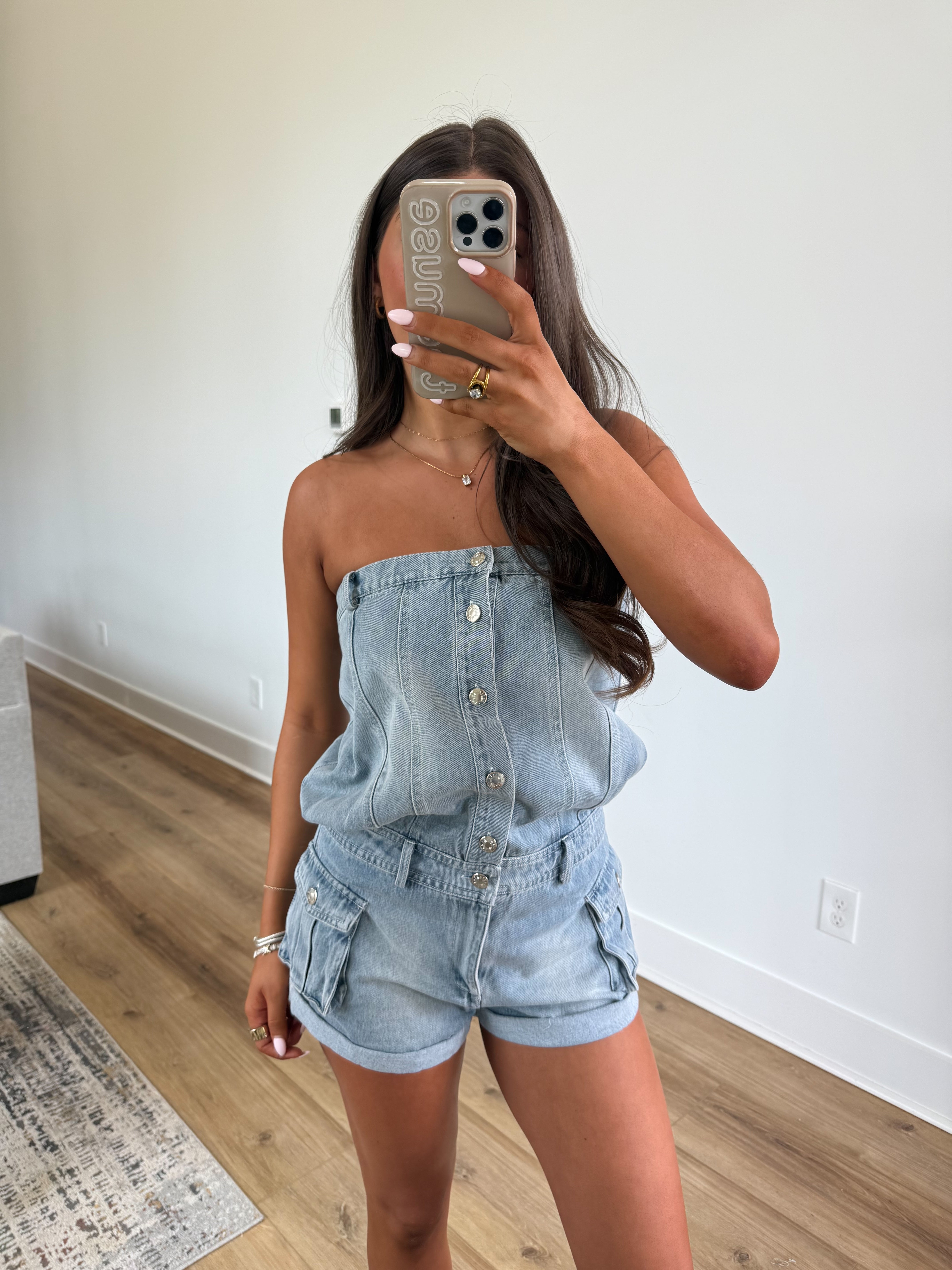 Strapless Slouch Romper