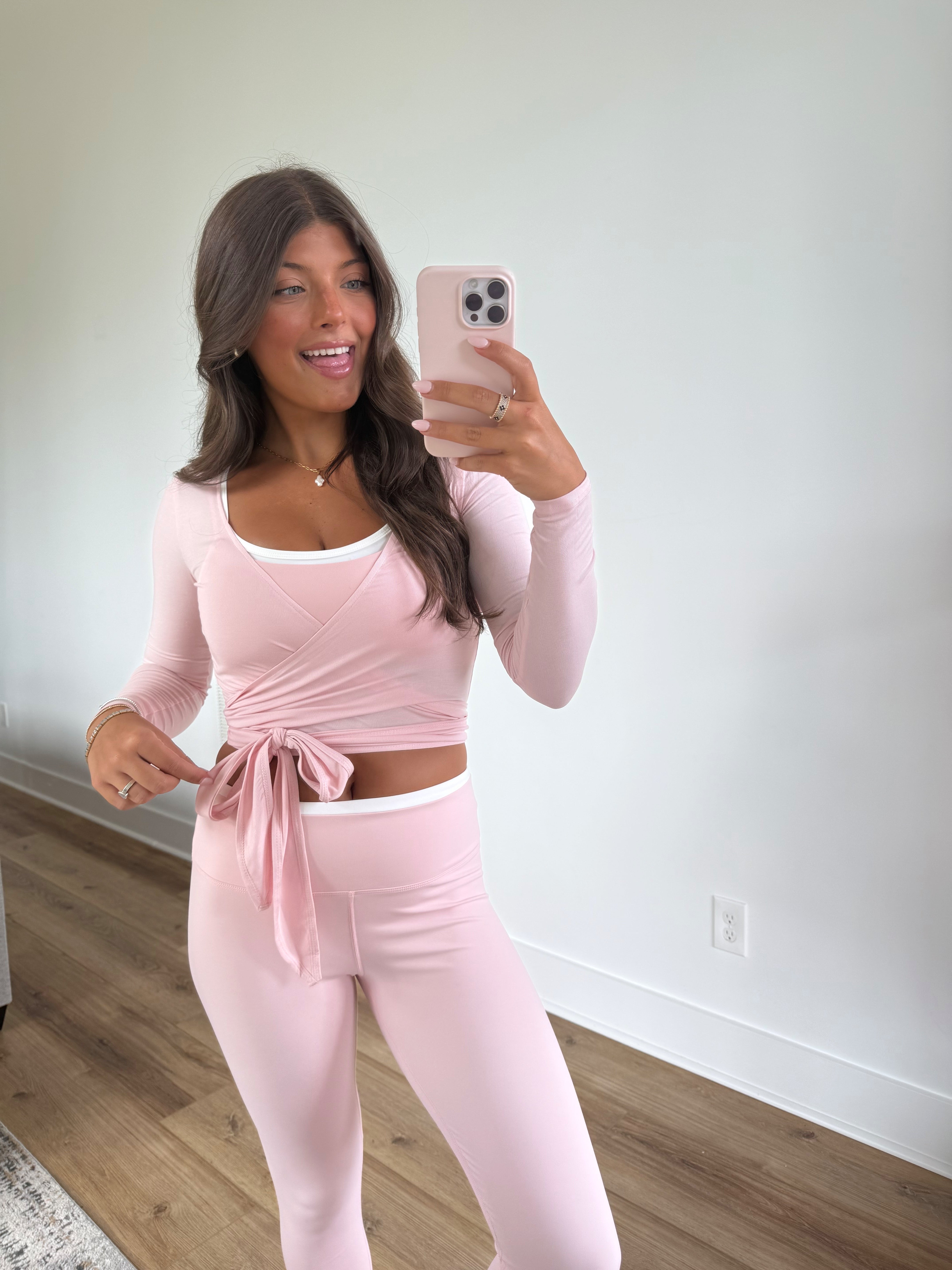 Pink Wrap Top