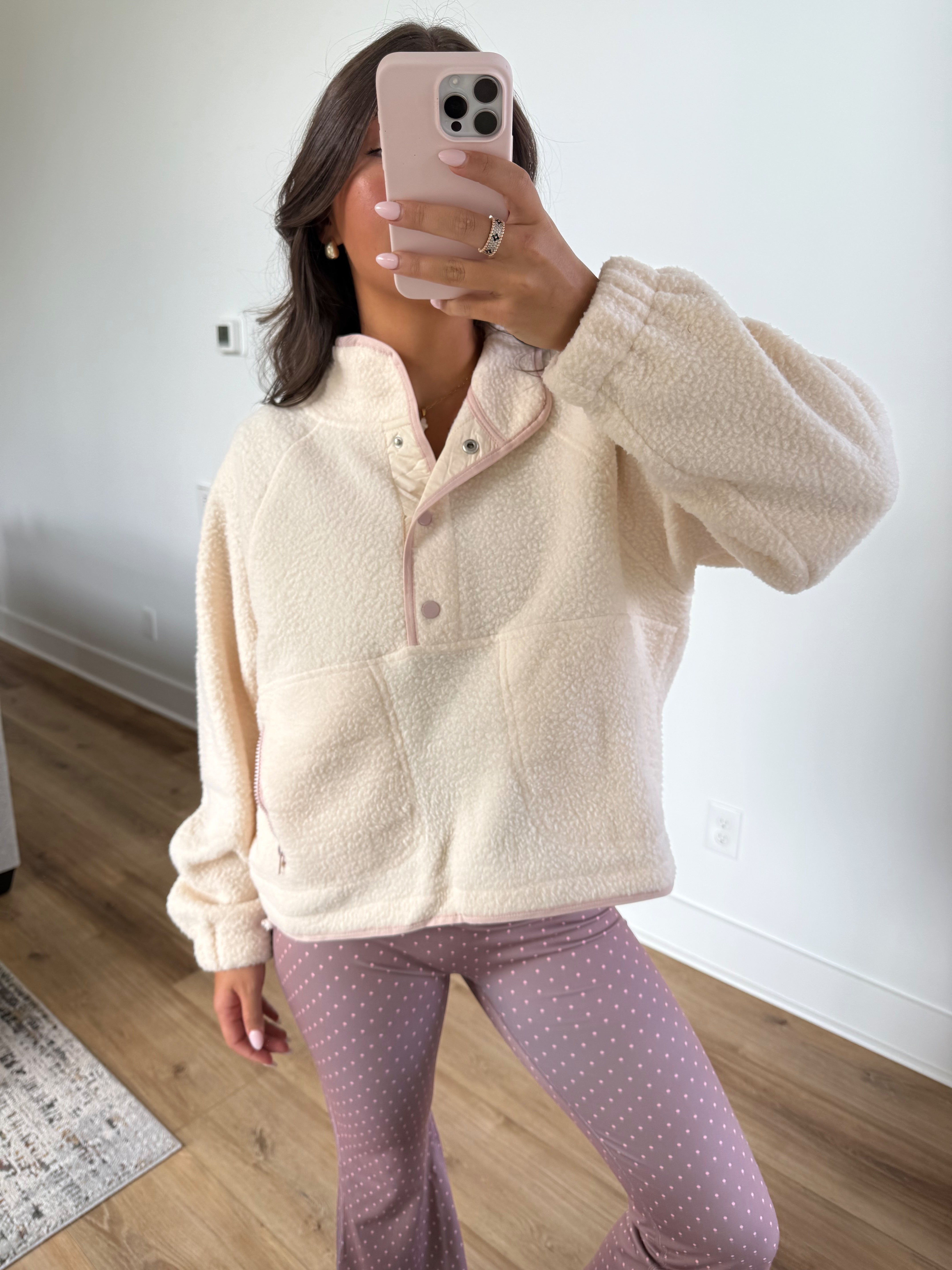Cloud Nine Pullover (White/Pink)