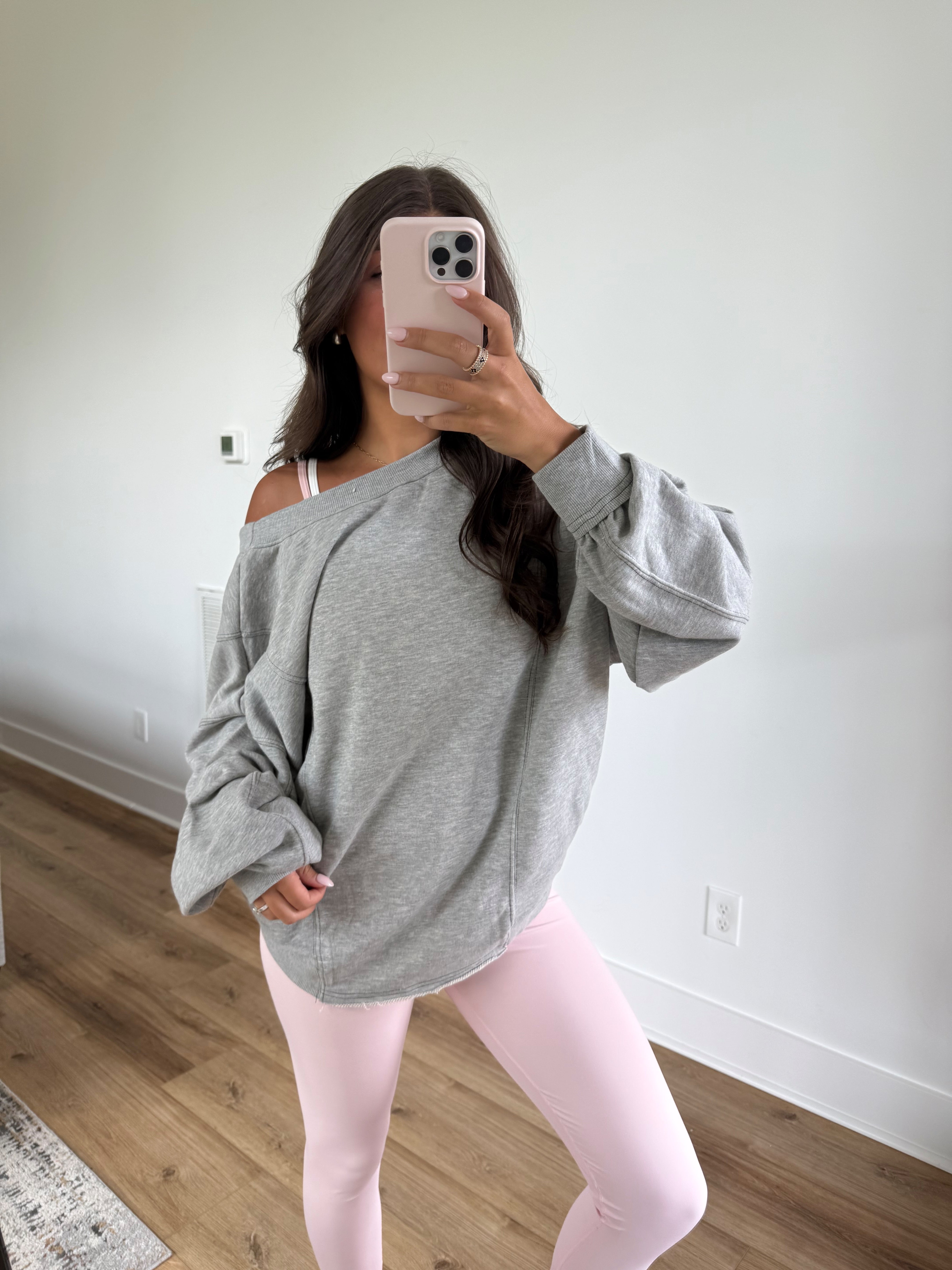 Reversible Twist Sweater (Grey)
