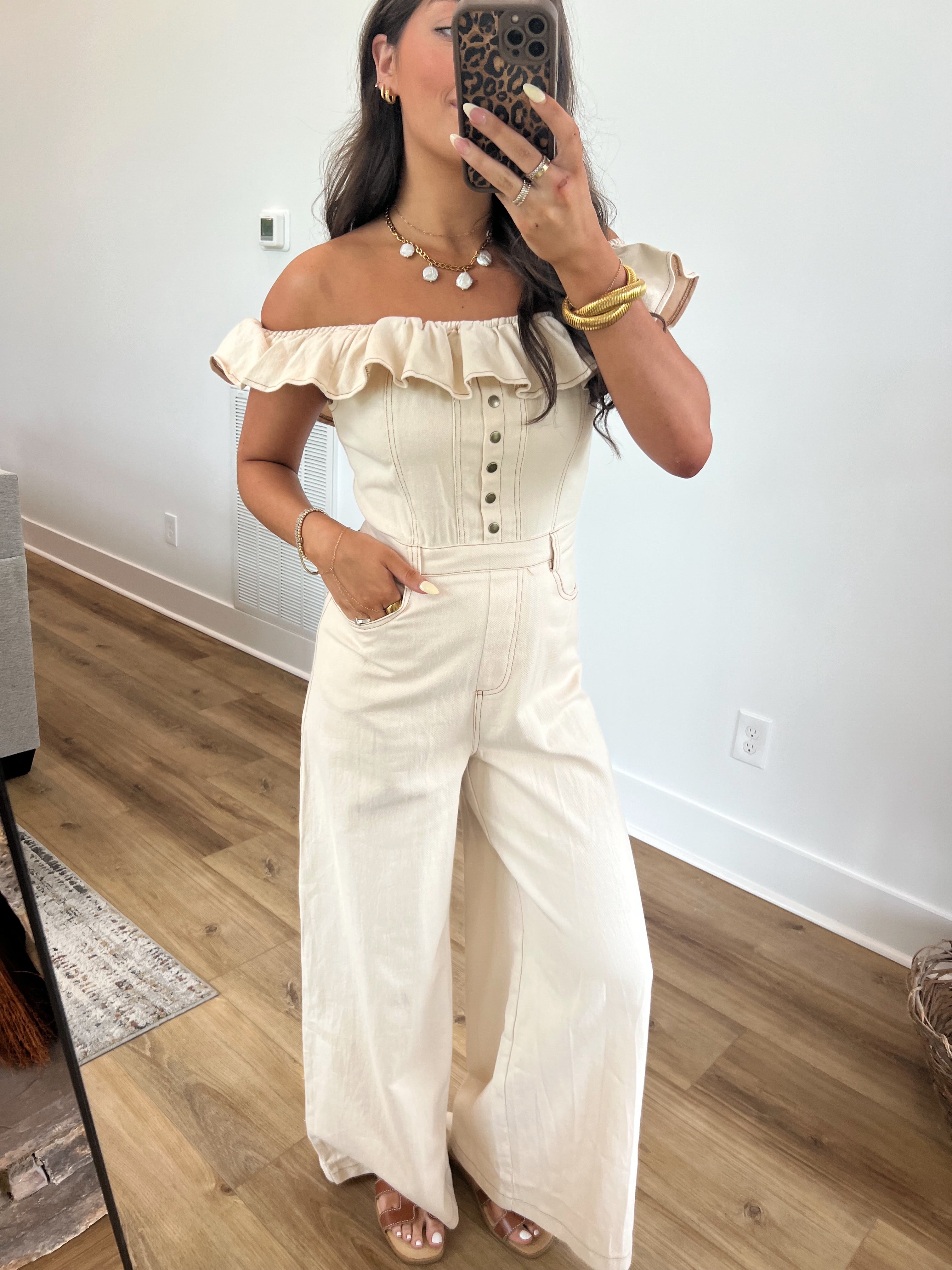 Austin Ecru Jumpsuit