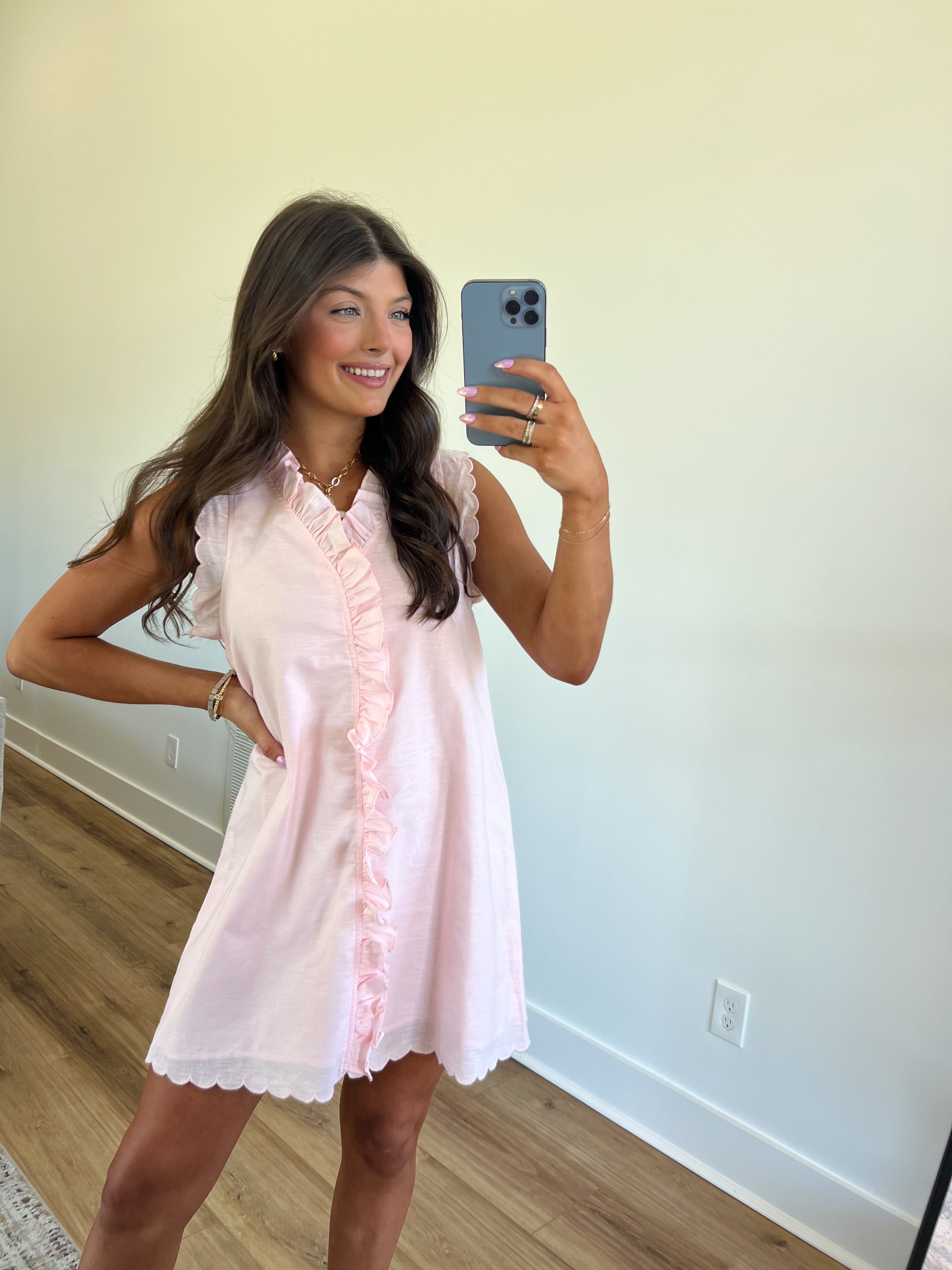 Baby Pink Sunday Best Mini Dress