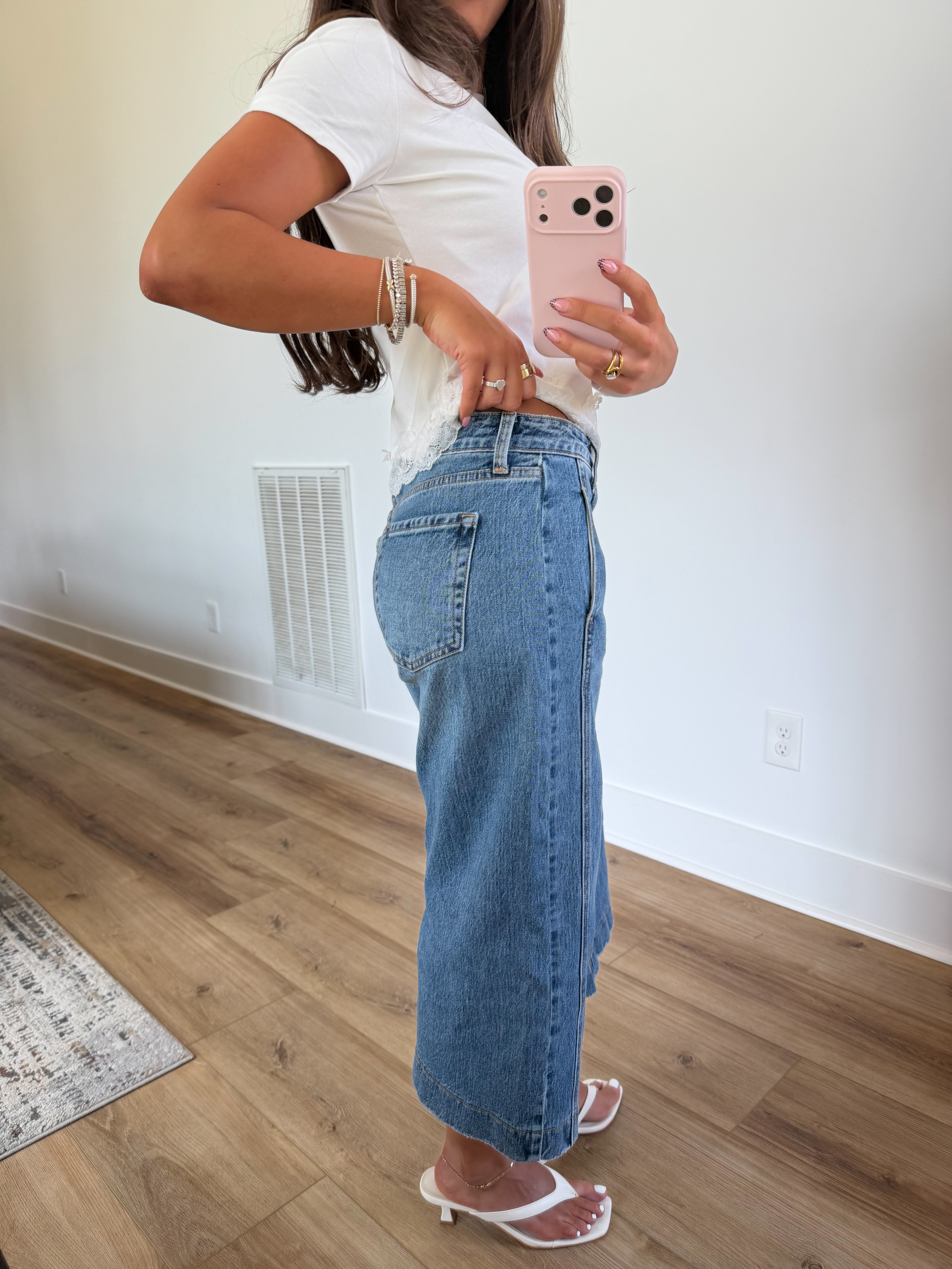 Dark Denim Capris