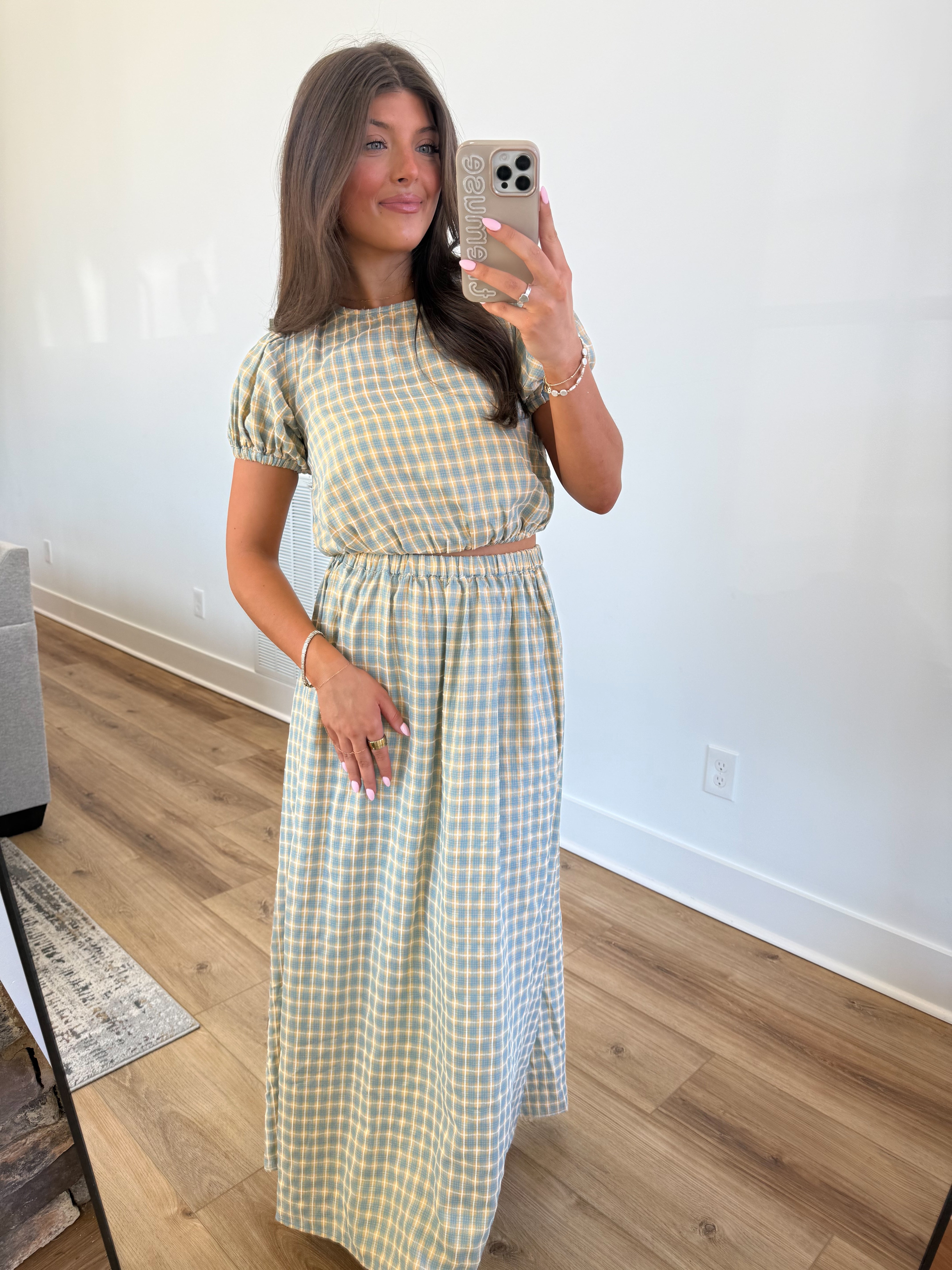 The Butter & Blue Skirt Set (Restock)