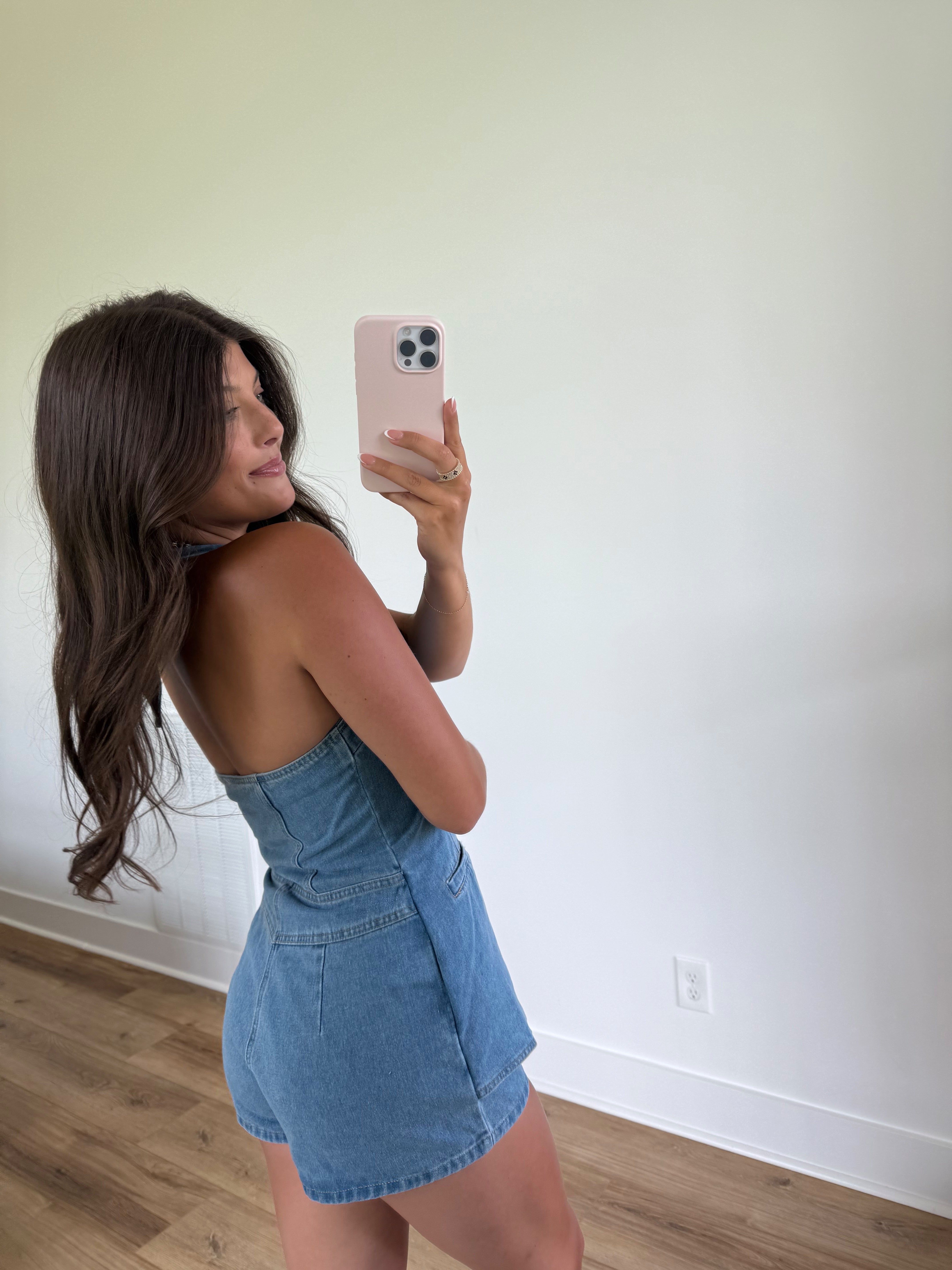 Karoline Romper (Denim)