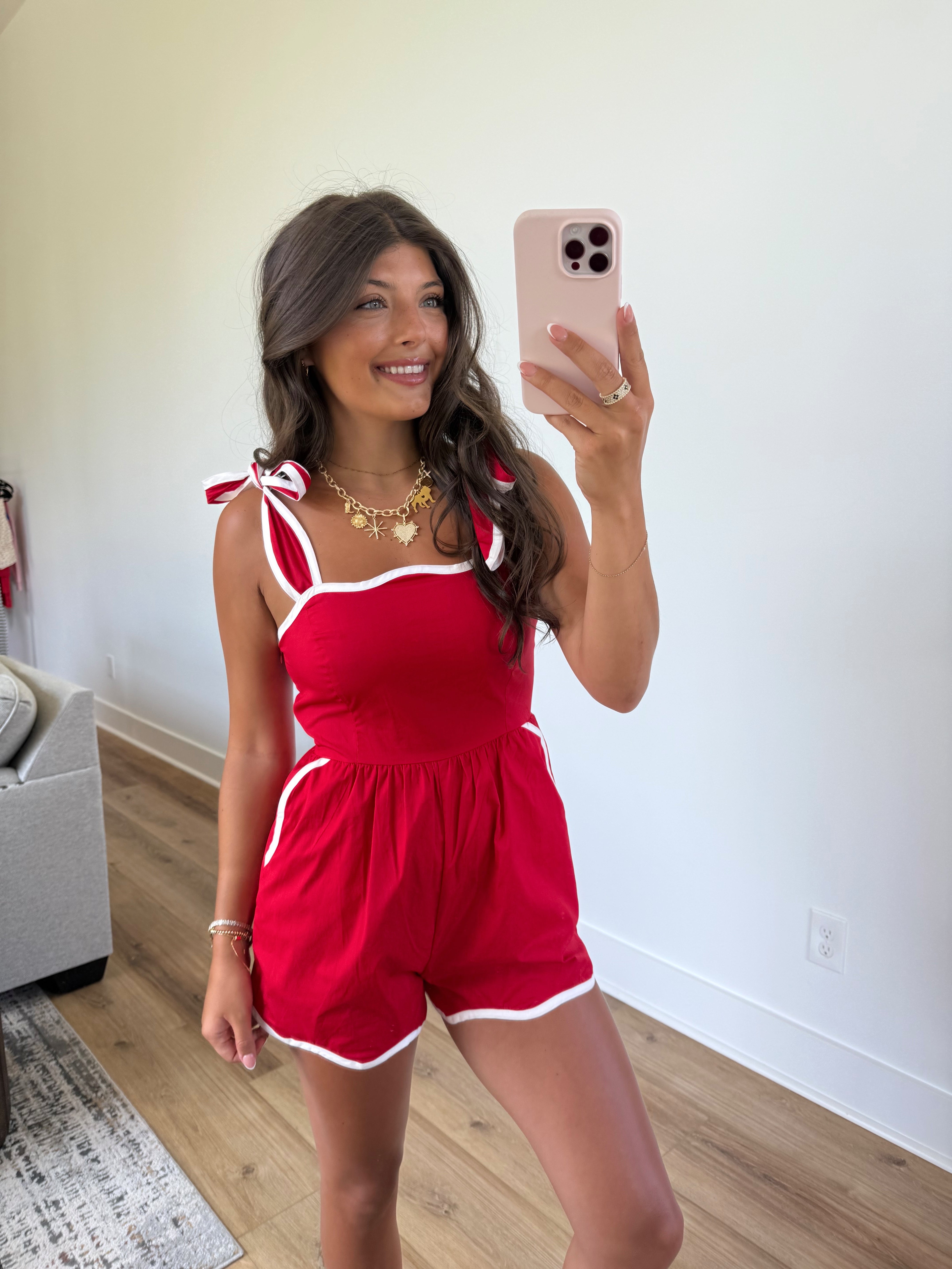 Red Hot Darling Romper