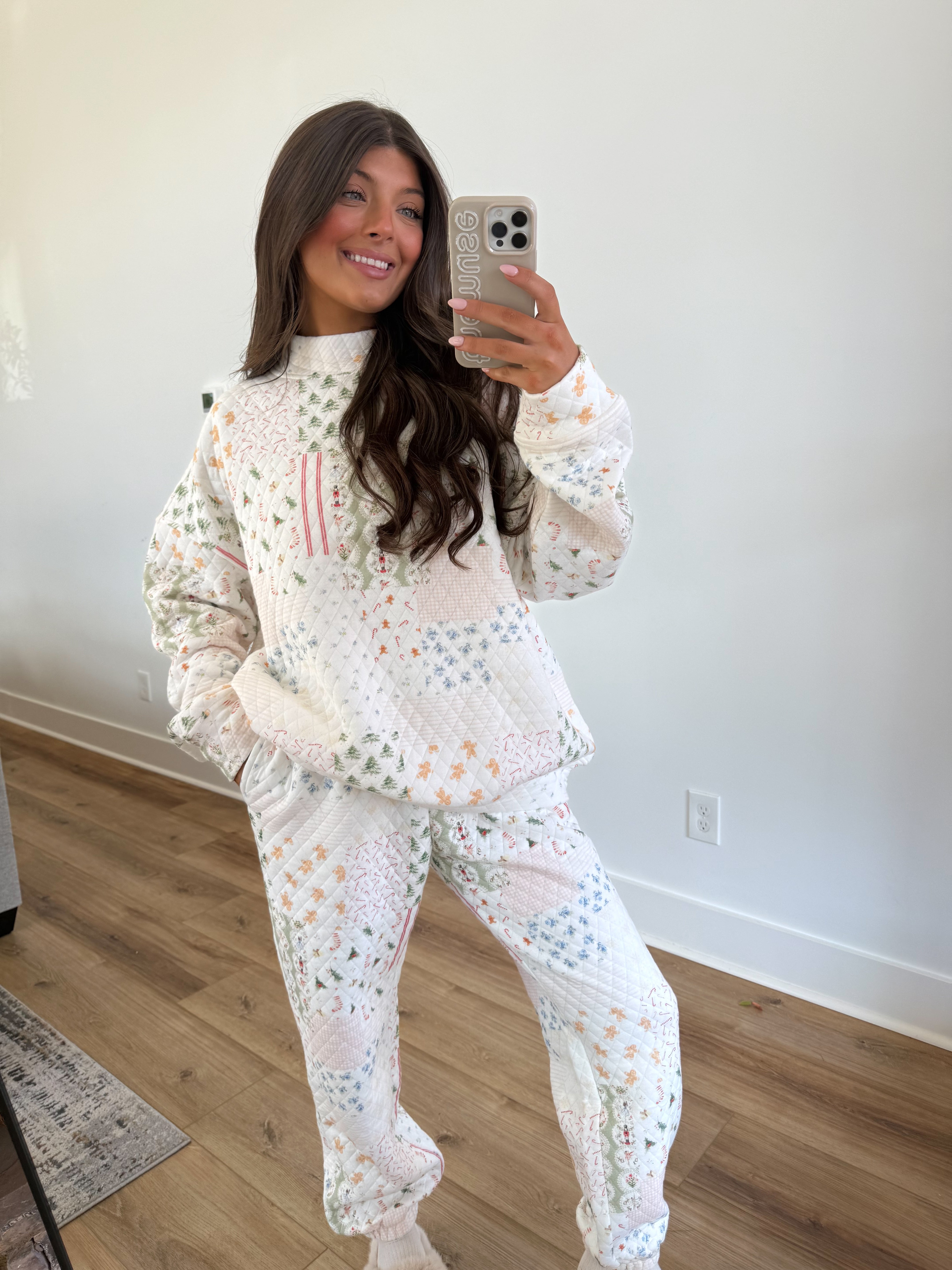 North Pole Quilted Joggers