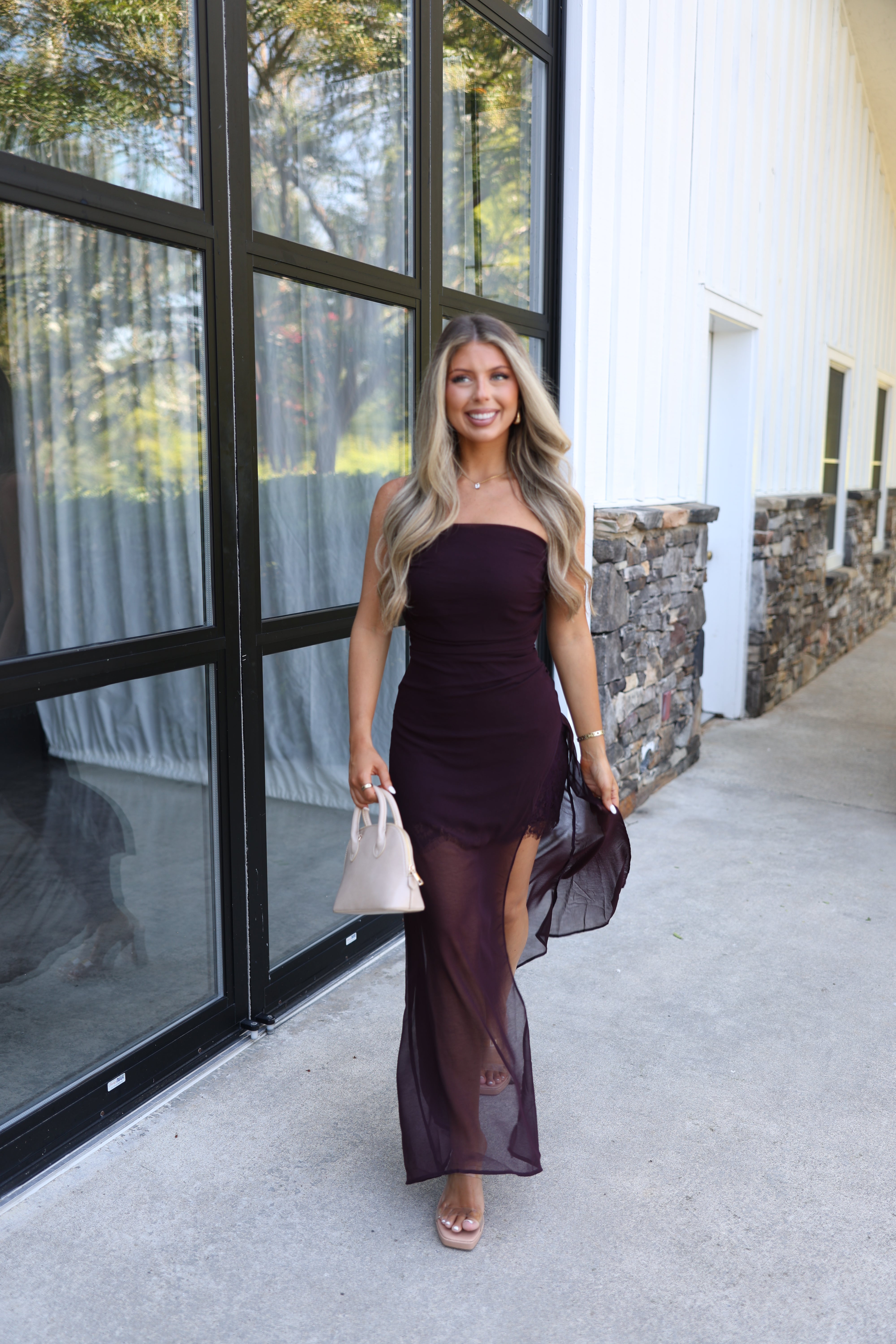 Merlot Lace Maxi