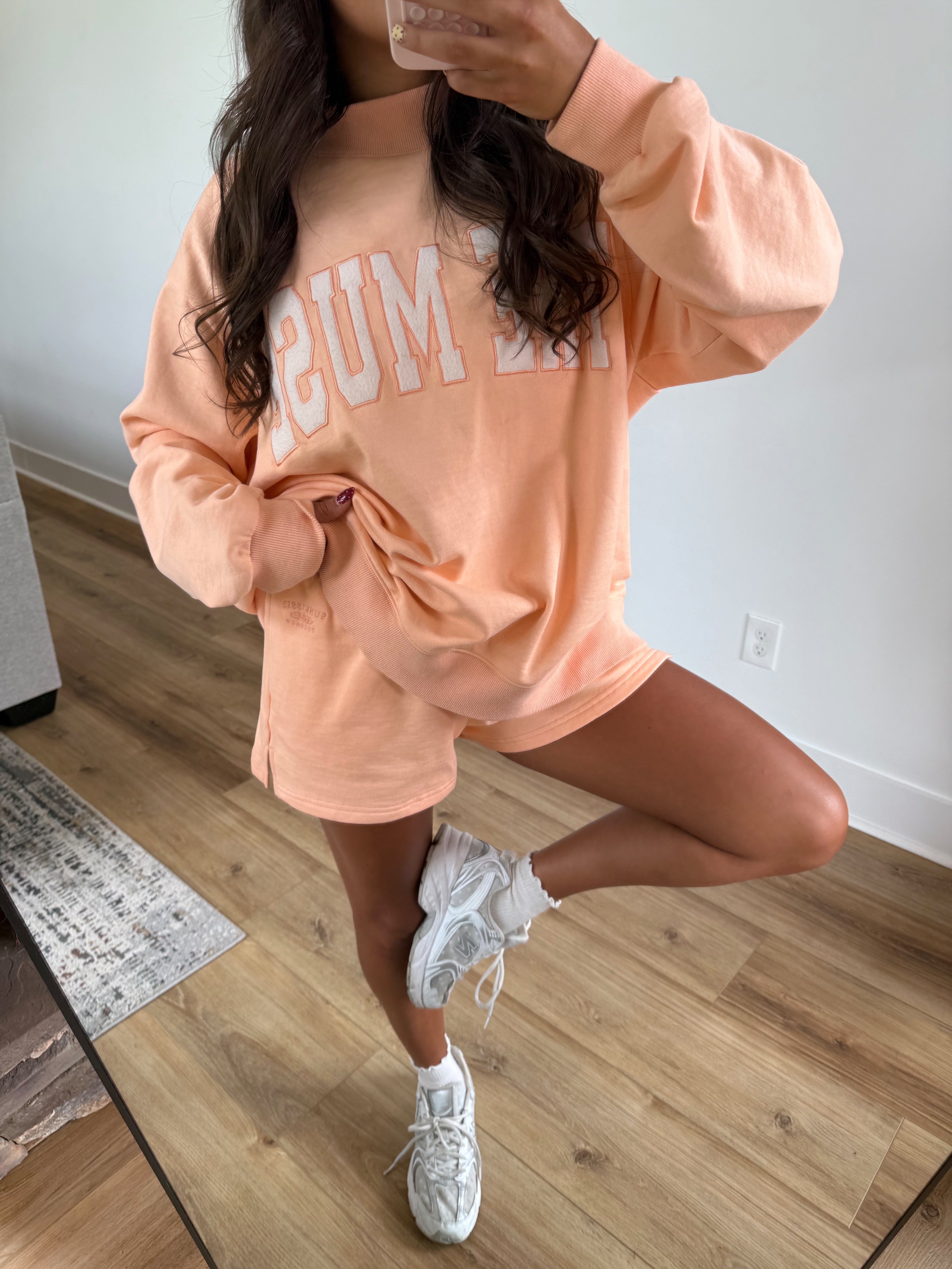 Starburst Orange Sweat Shorts