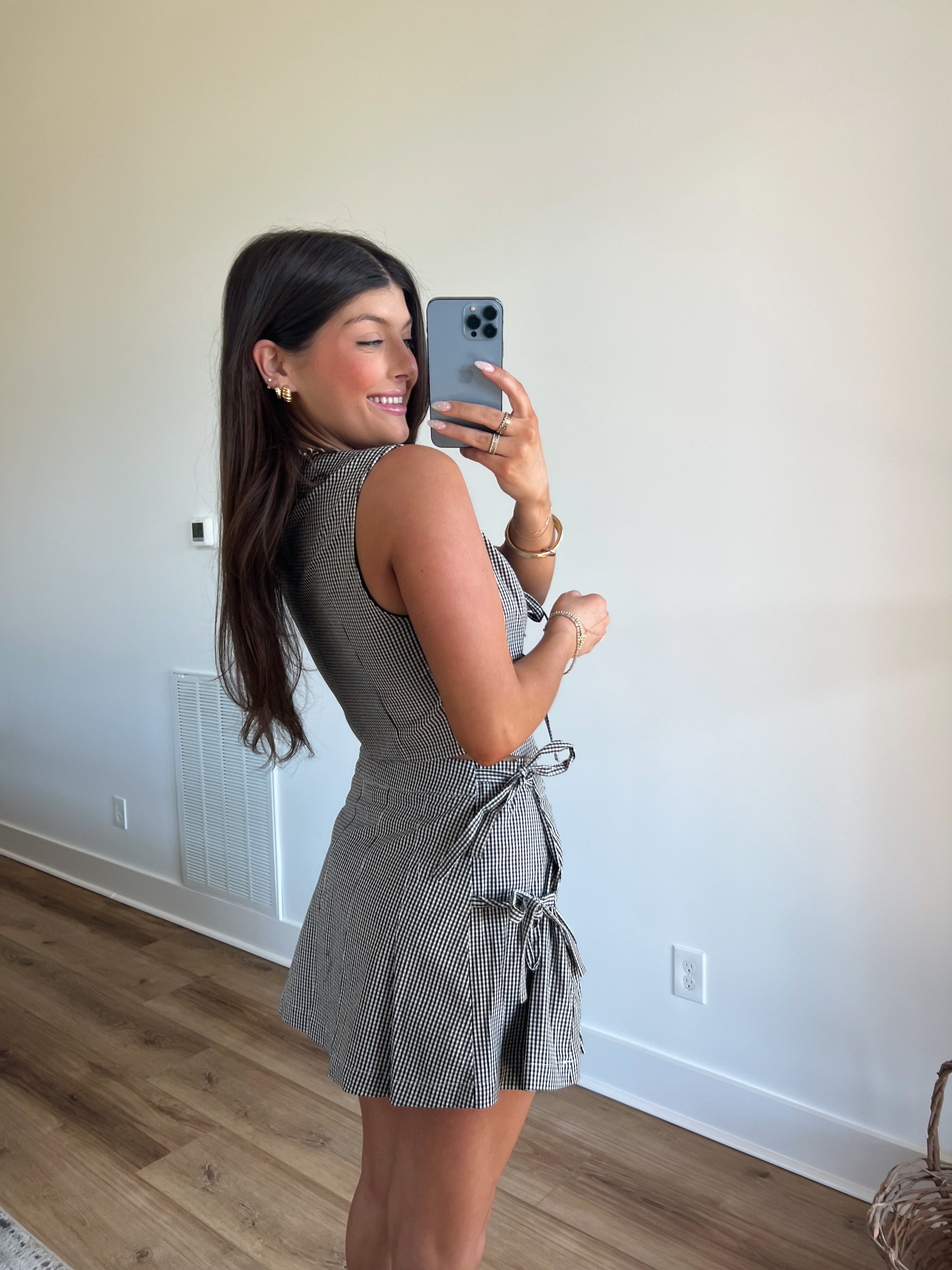 Stella Gingham Tie Set
