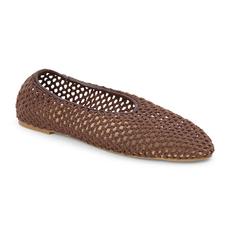 Woven Chocolate Flats
