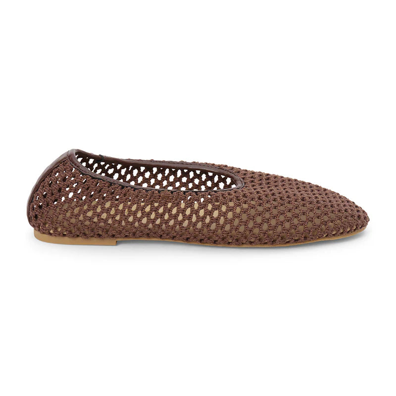 Woven Chocolate Flats