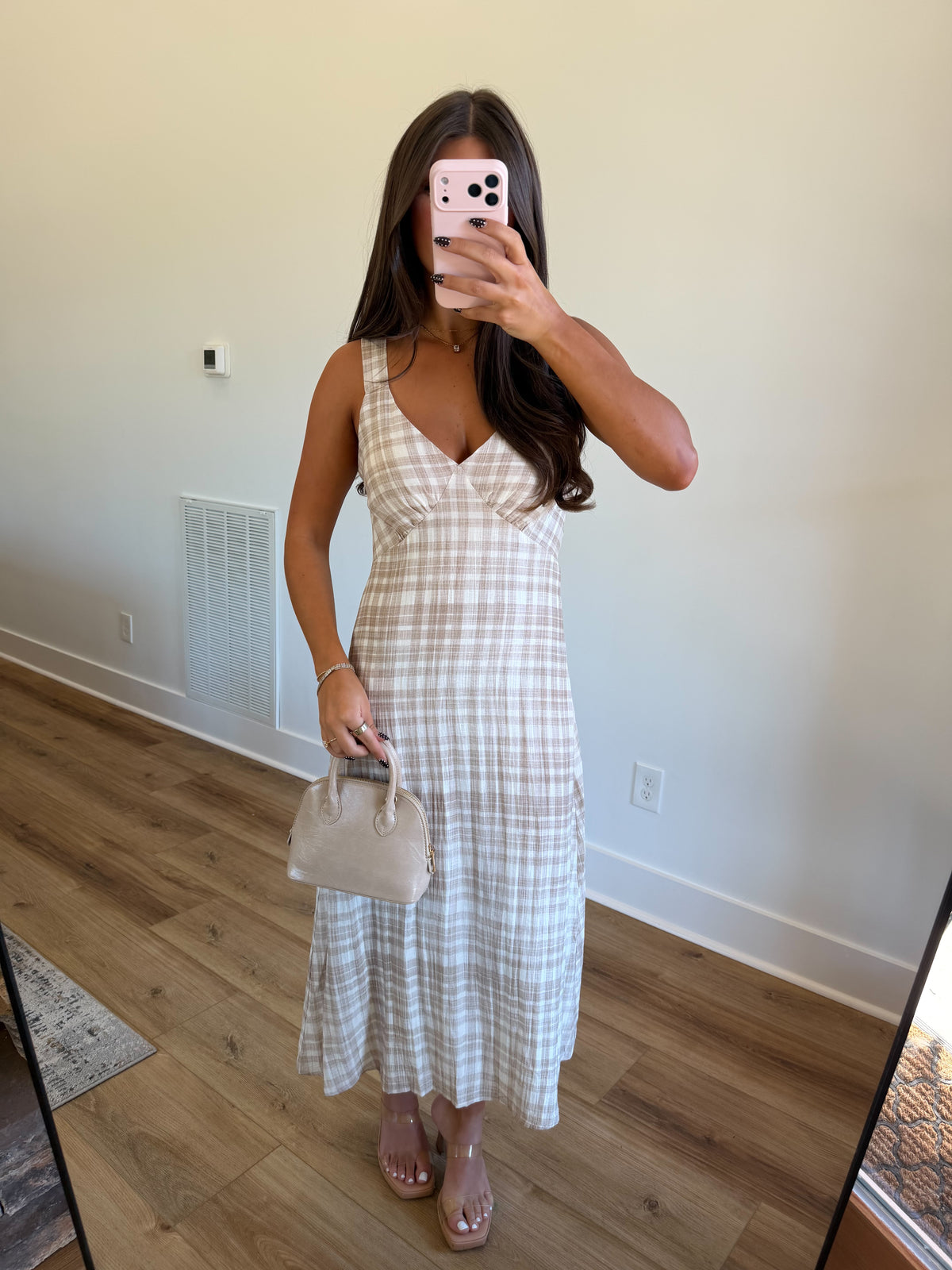 Stassi Gingham Maxi Dress