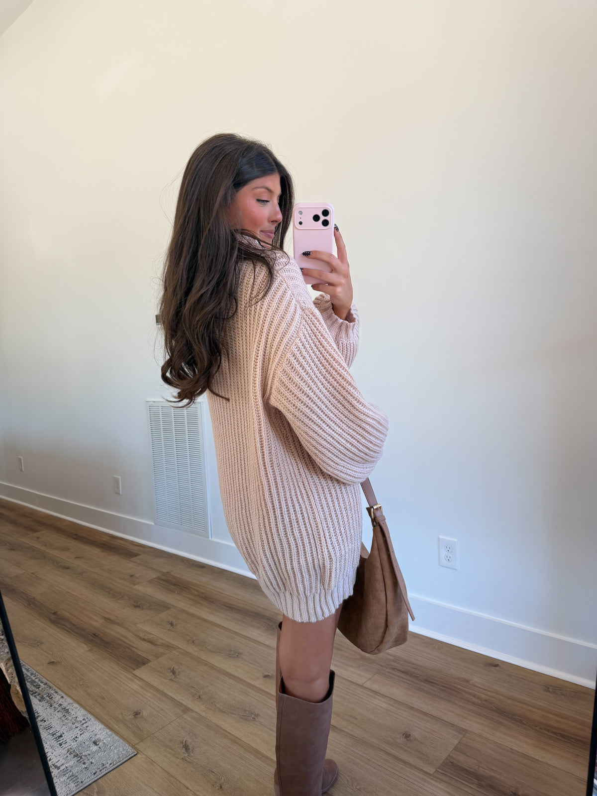 Vanilla Latte Sweater Dress