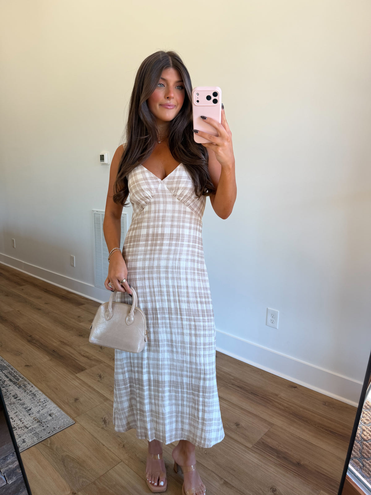 Stassi Gingham Maxi Dress