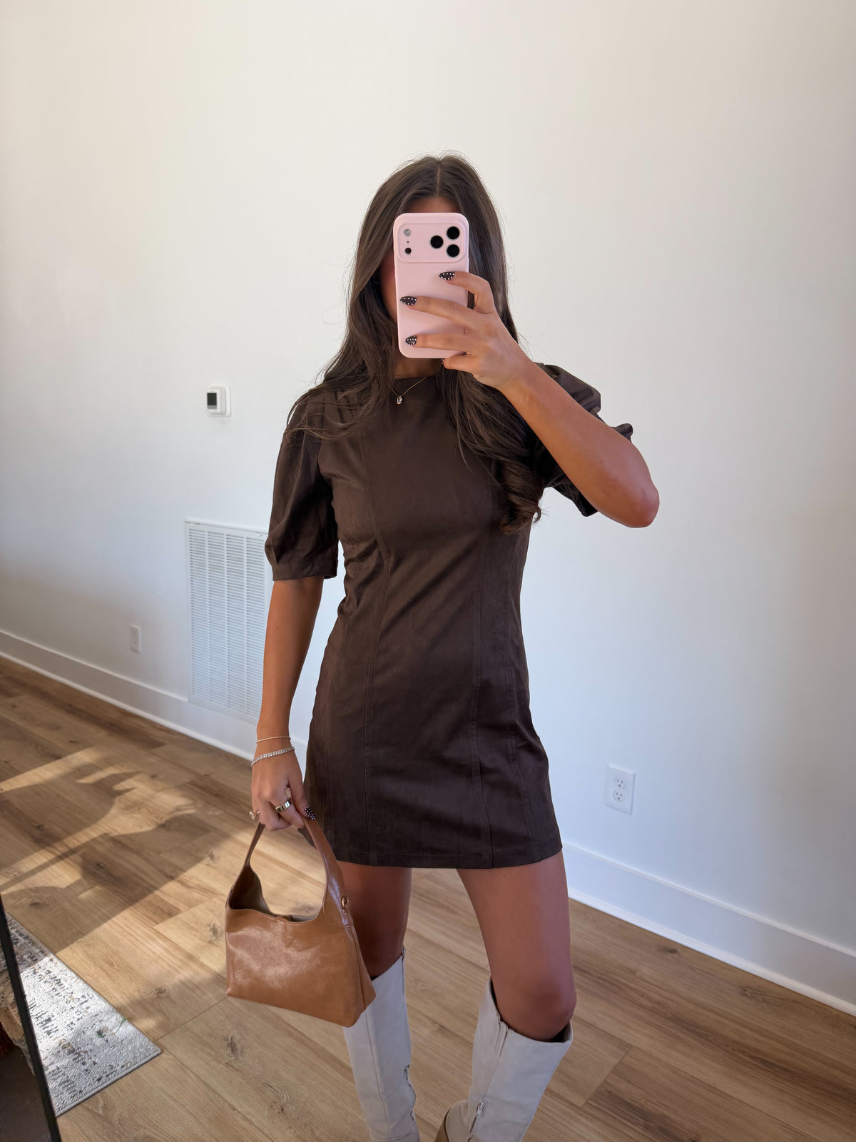 Vivienne Suede Mini Dress