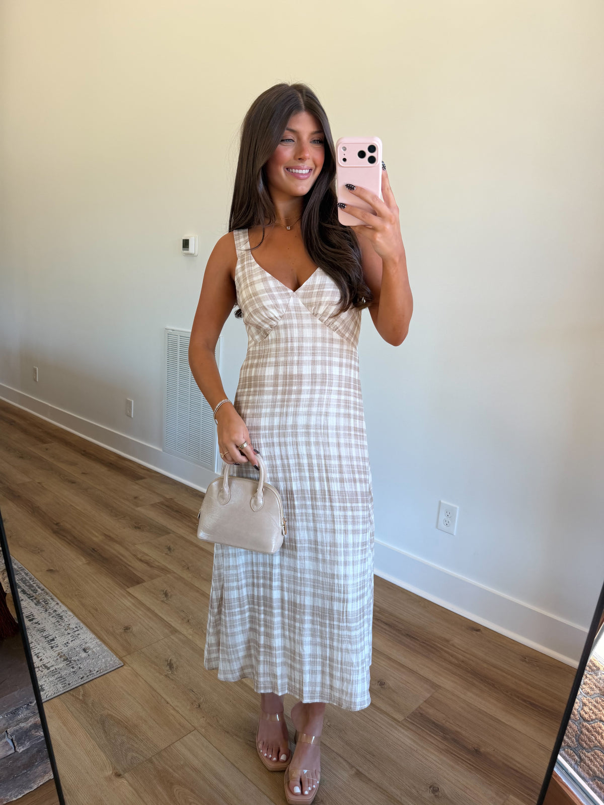 Stassi Gingham Maxi Dress
