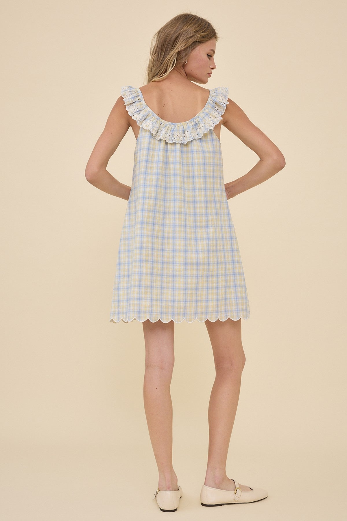 Honey & Sky Plaid Mini