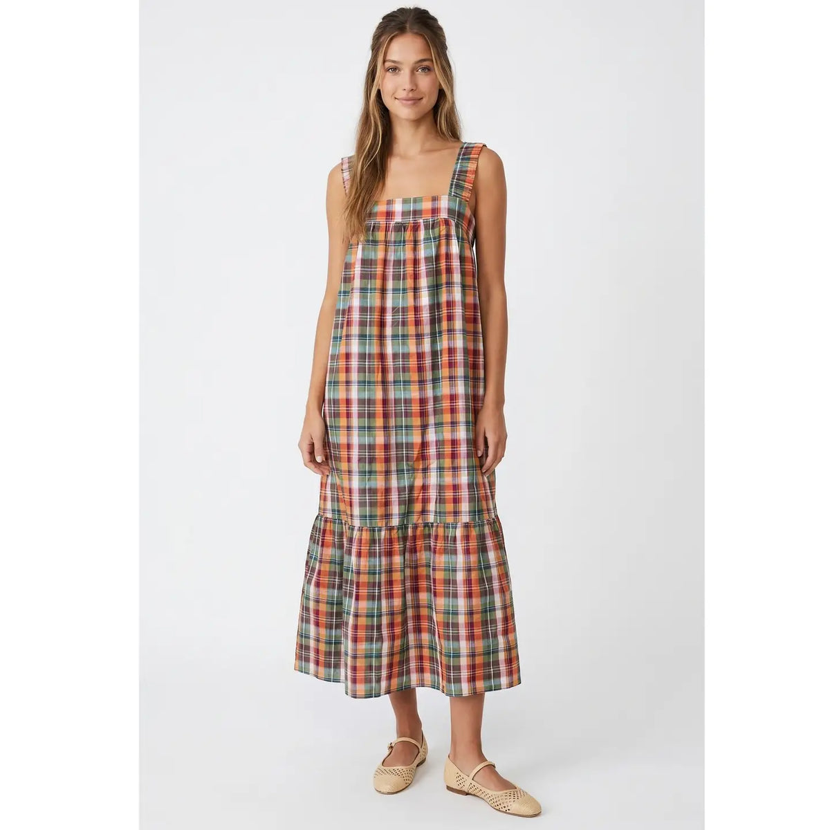 Fun Fall Plaid Maxi