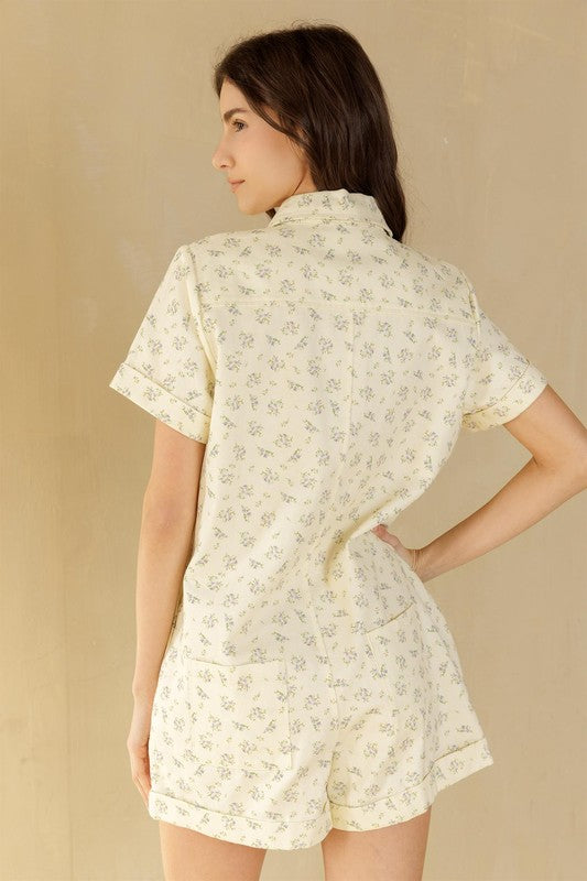Callie Ditsy Floral Romper