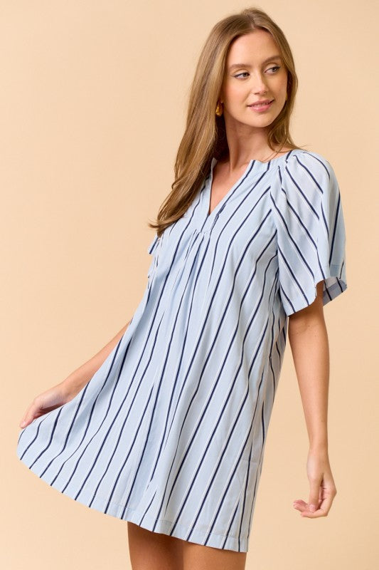 Blueberry Burst Mini Dress