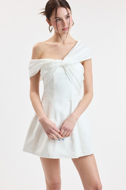 The Twisted Vows Dress (White)