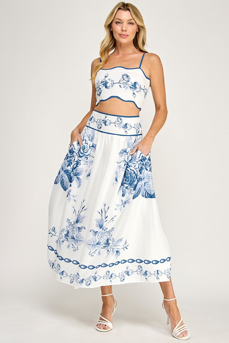 Blue Toile Set