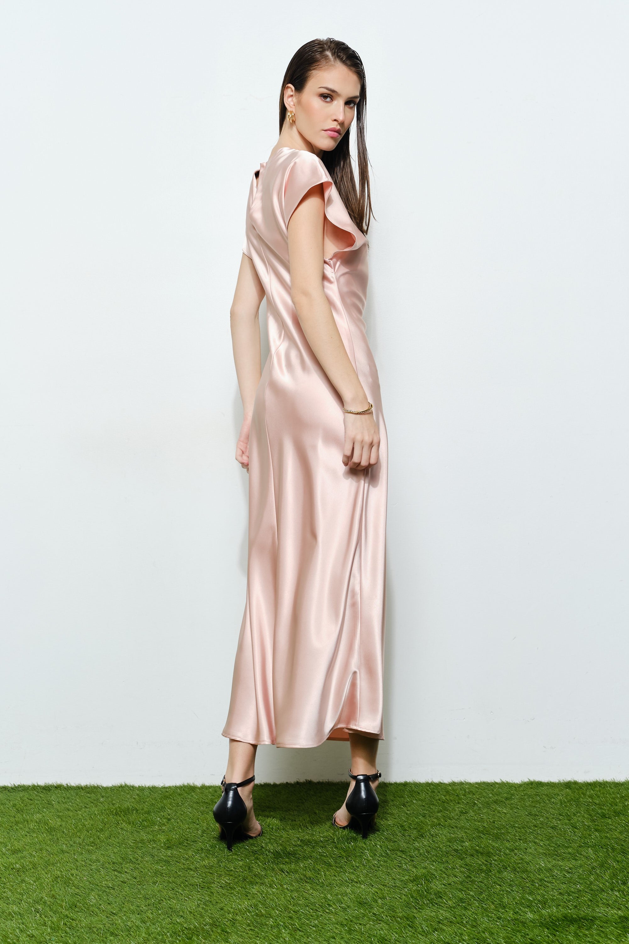 Colette Satin Maxi Dress