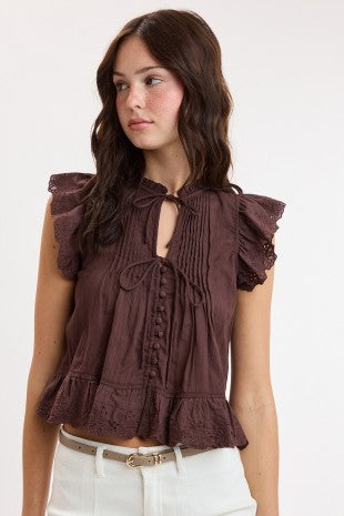 Genevieve Top (Brown)