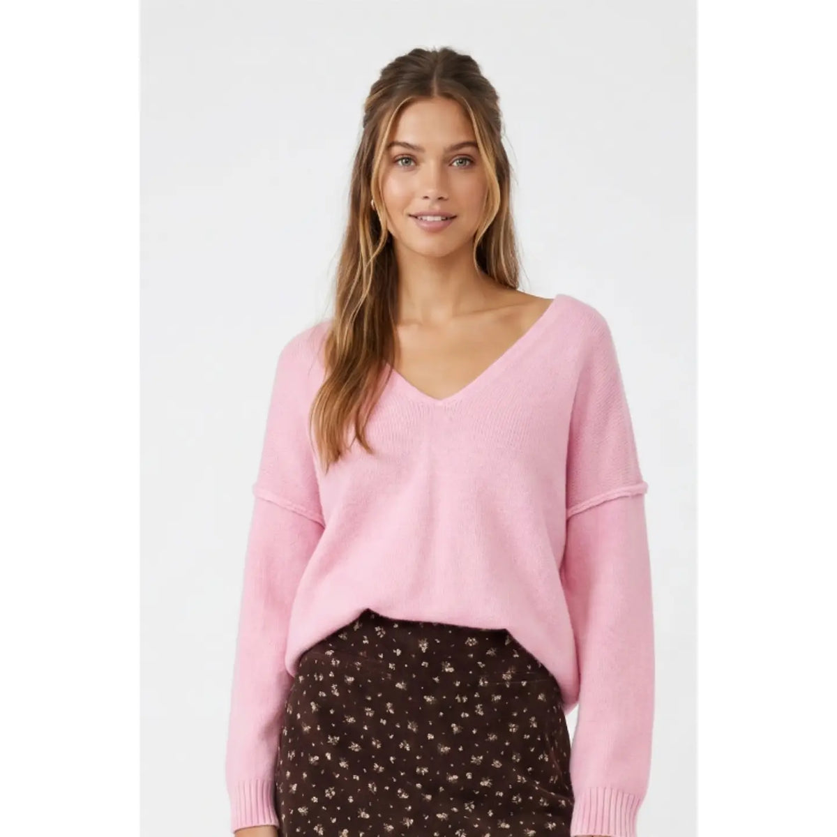 Perfectly Slouchy Sweater (Pink)