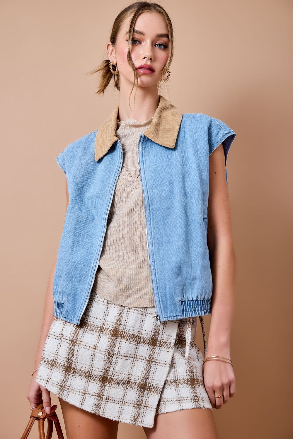 Parker Denim Zip Vest