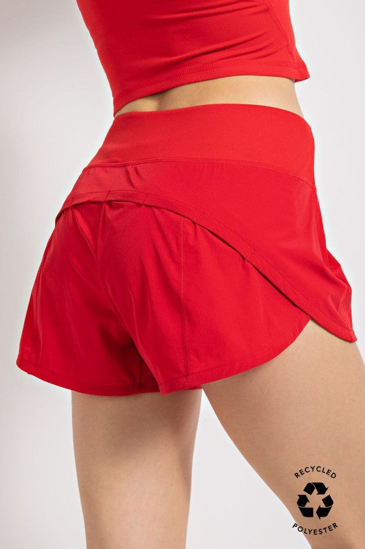 GA Red Active Shorts