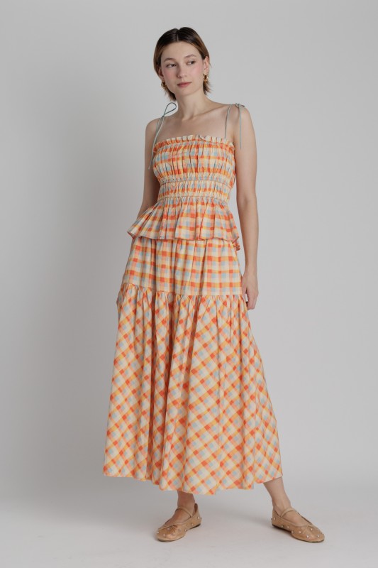 Apricot Picnic Maxi Set