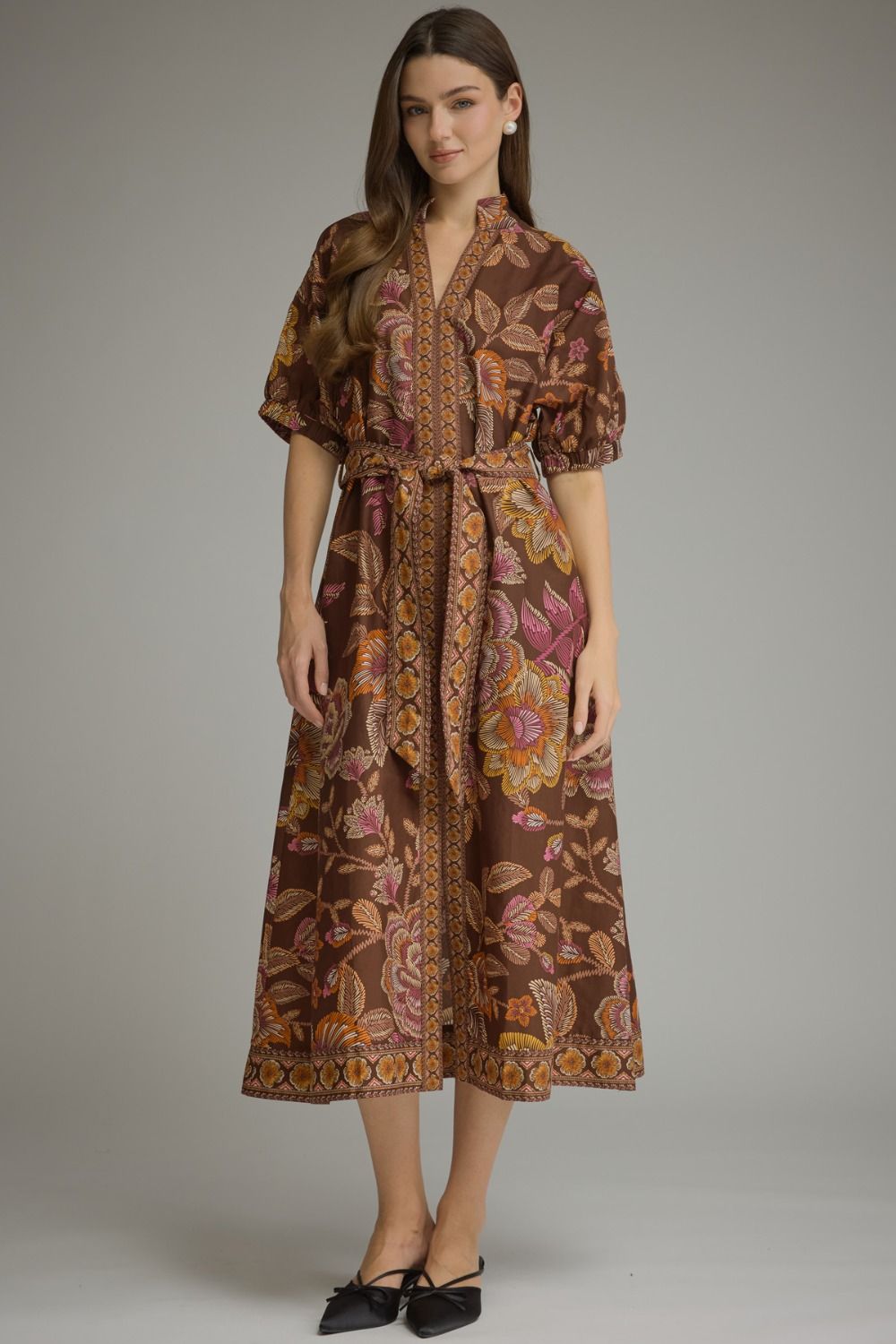 Fall Tapestry Midi Dress
