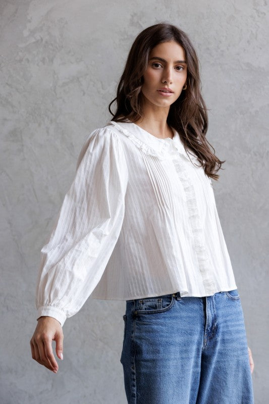 The Ivory Ruffle Blouse