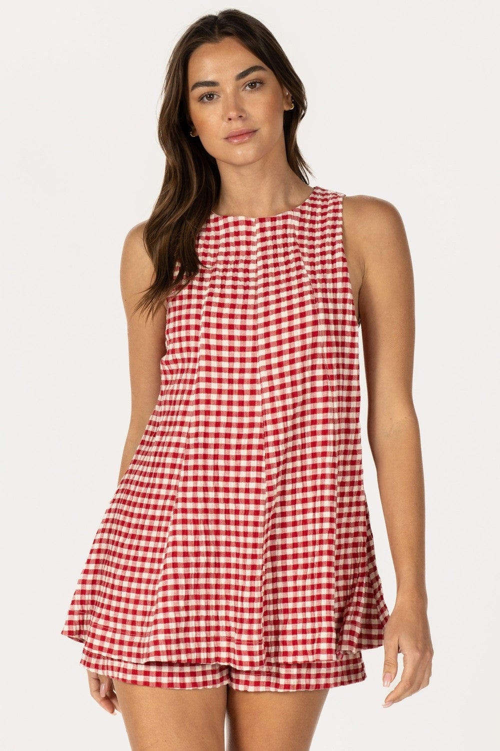 The Firecracker Gingham Romper (PRE-ORDER (1-2 weeks)/ Restock)