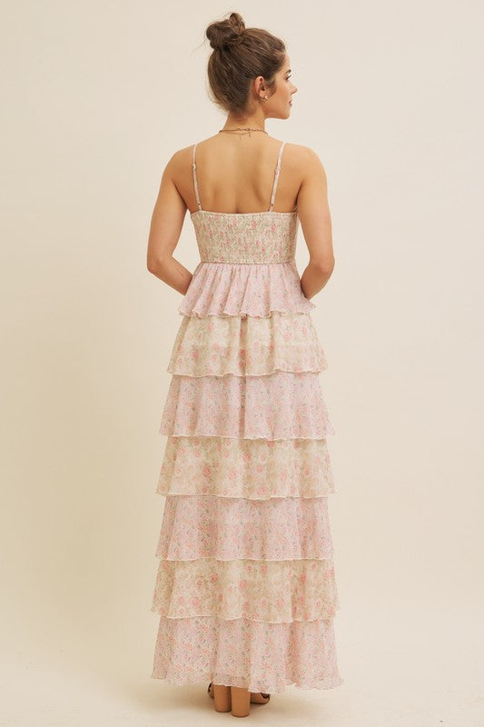 Pink Olivia Ruffle Dress