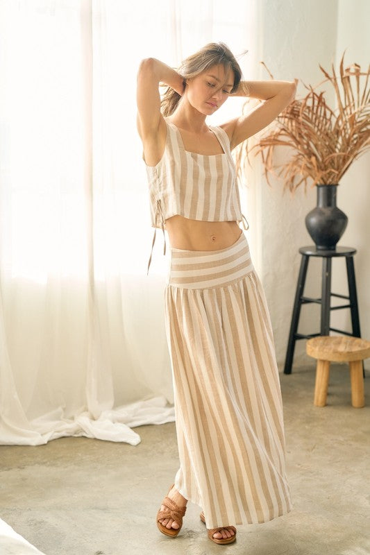 Cream Stripes Set